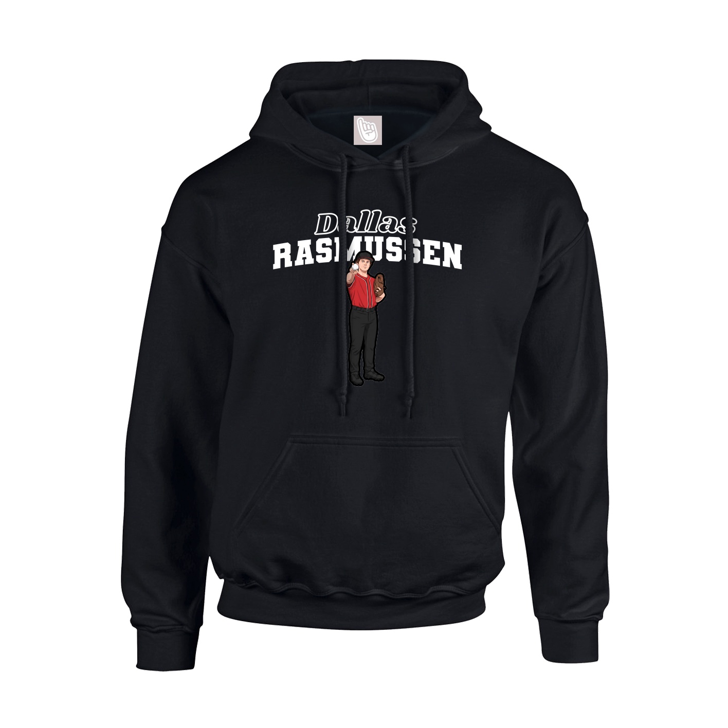 Hoodie — Name Arch in Black