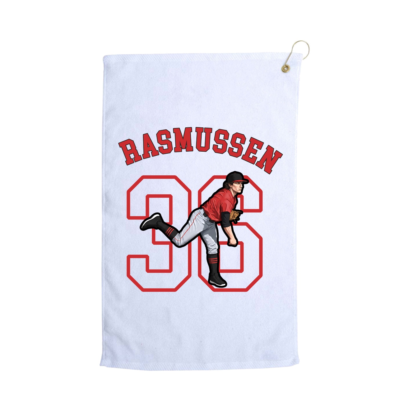 Golf Towel — Shirsey Arch in White