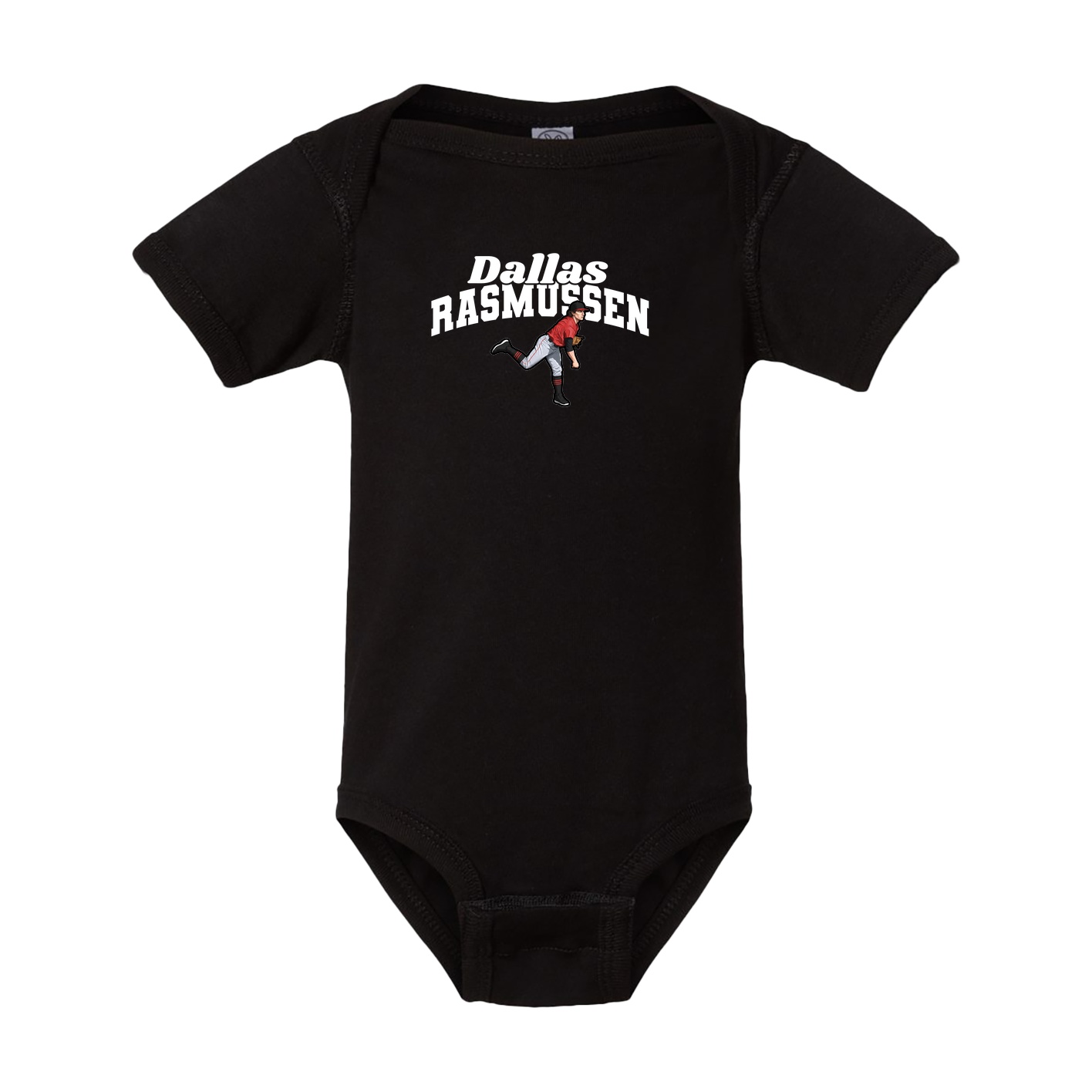 Baby Onesie — Signature Arch in Black