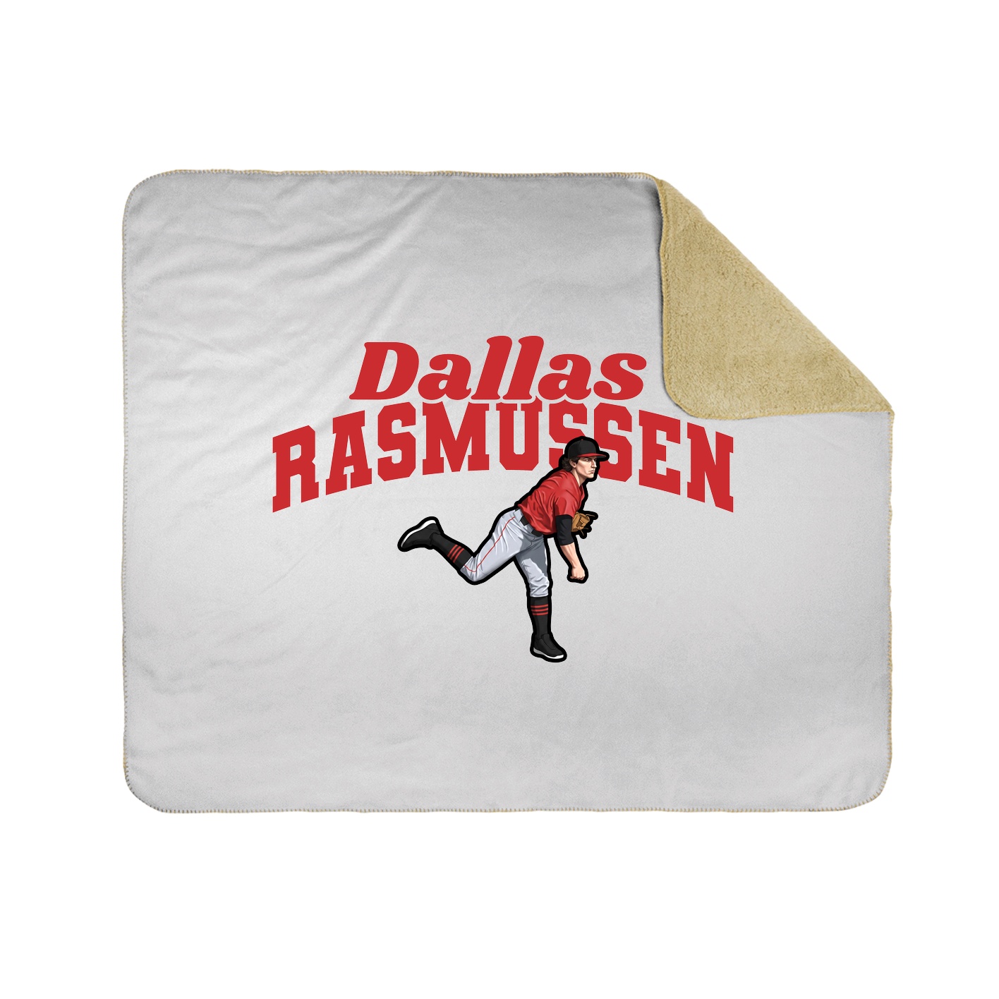 Throw Blanket — Signature Arch in White