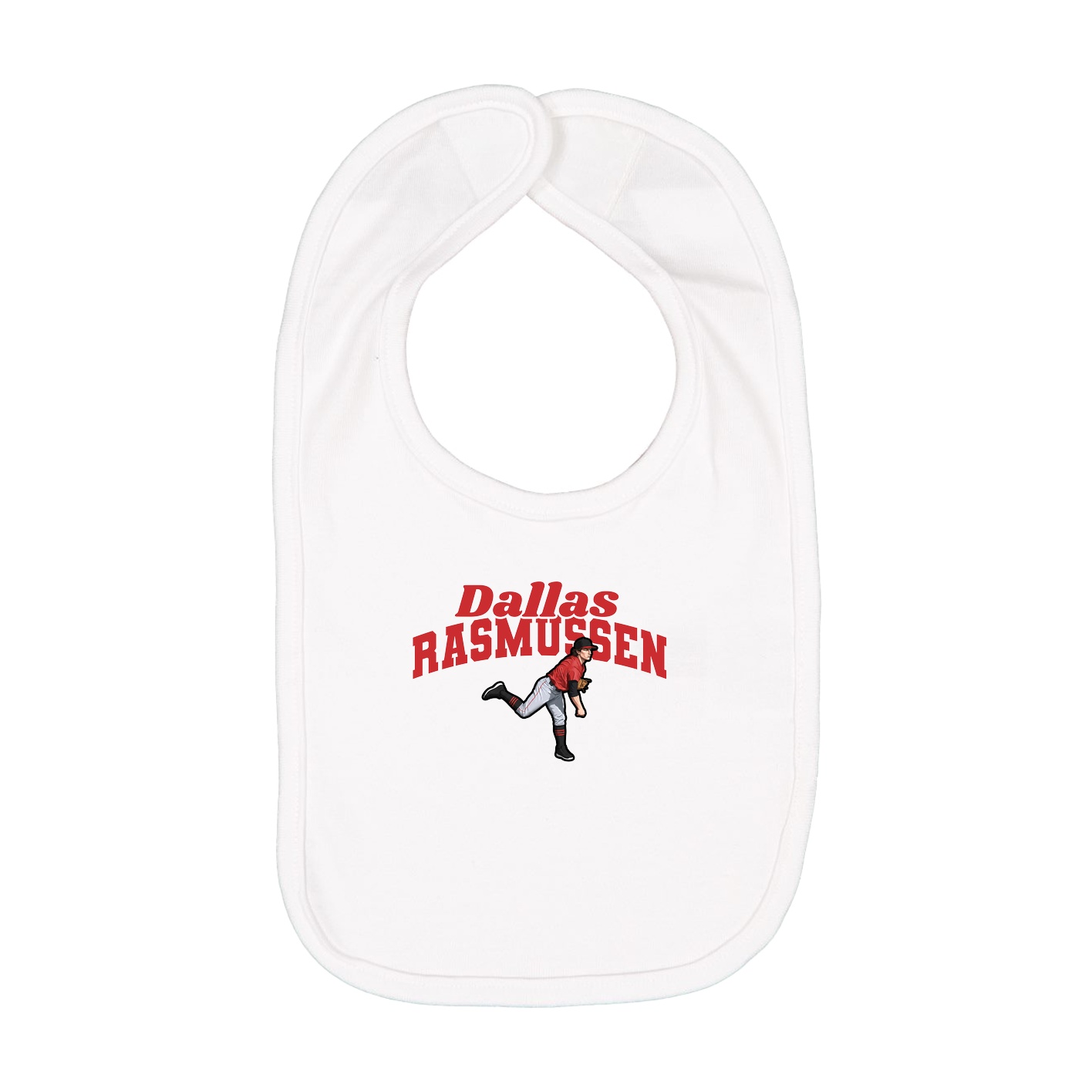 Infant Bib — Signature Arch in White