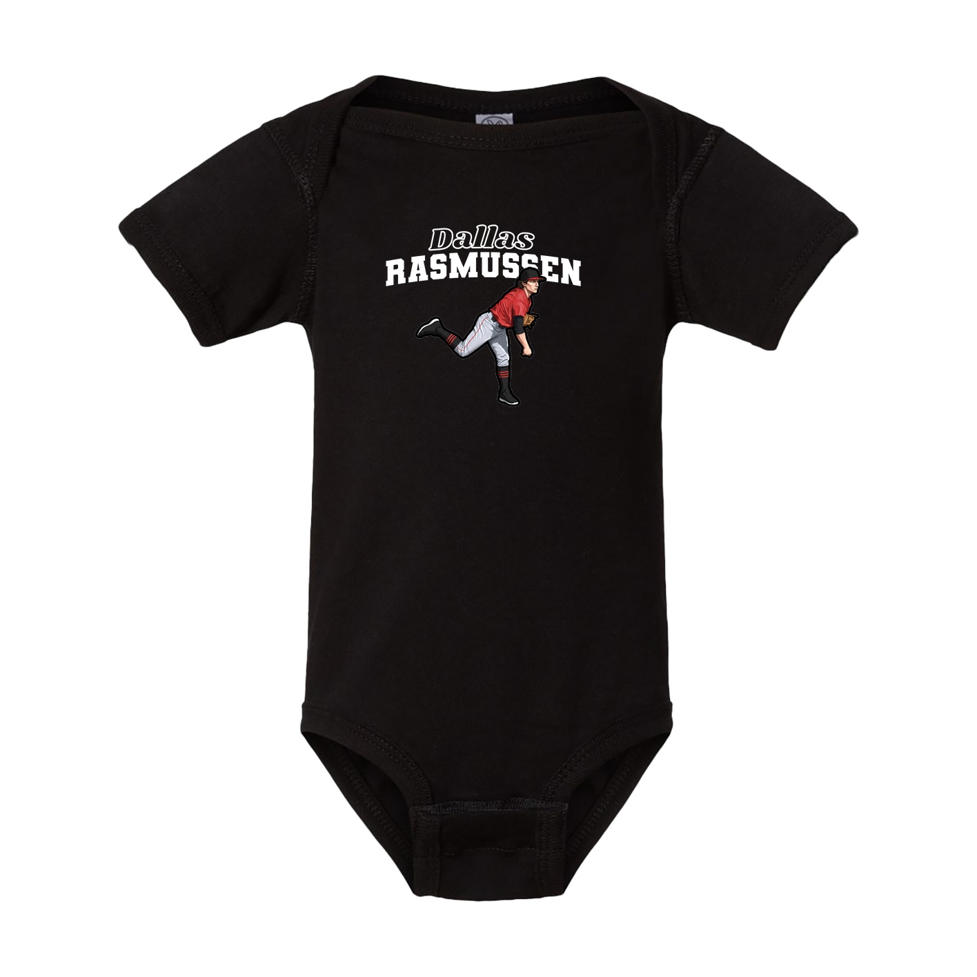 Baby Onesie — Name Arch in Black