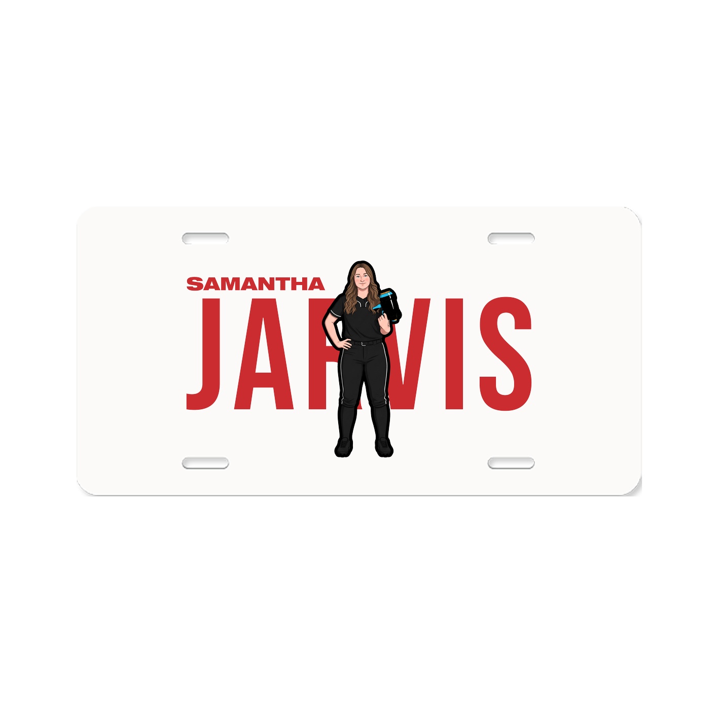 License Plate — Player Name in Classic