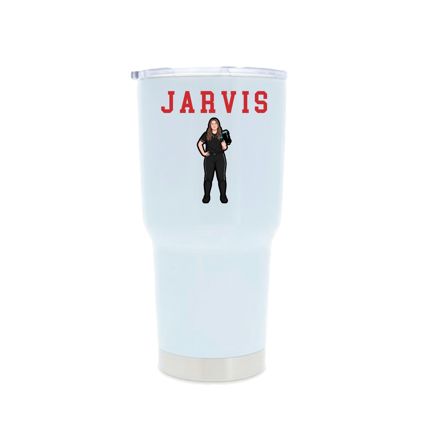 30oz Stainless Steel Tumbler — Shirsey in White