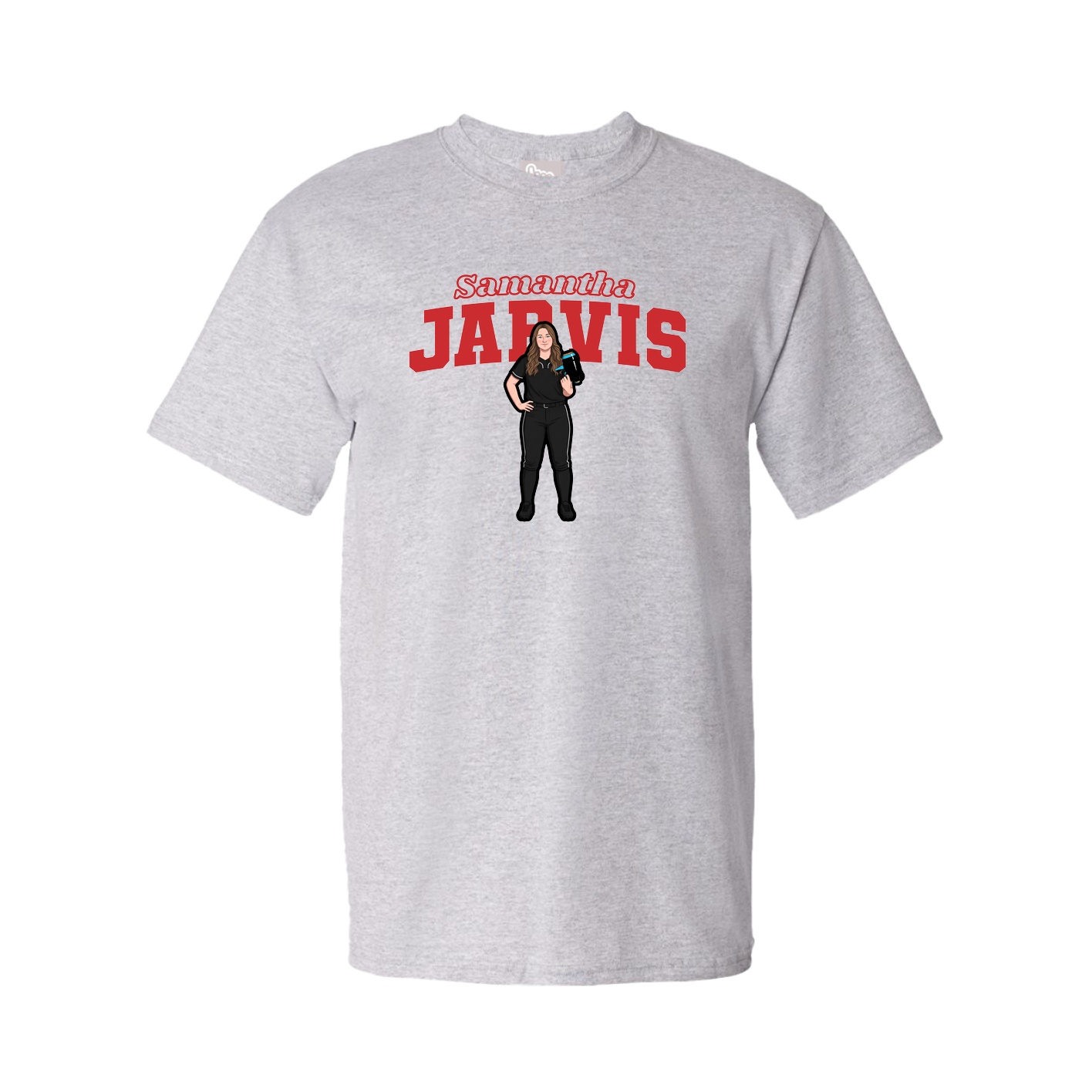 Tee — Name Arch in Grey