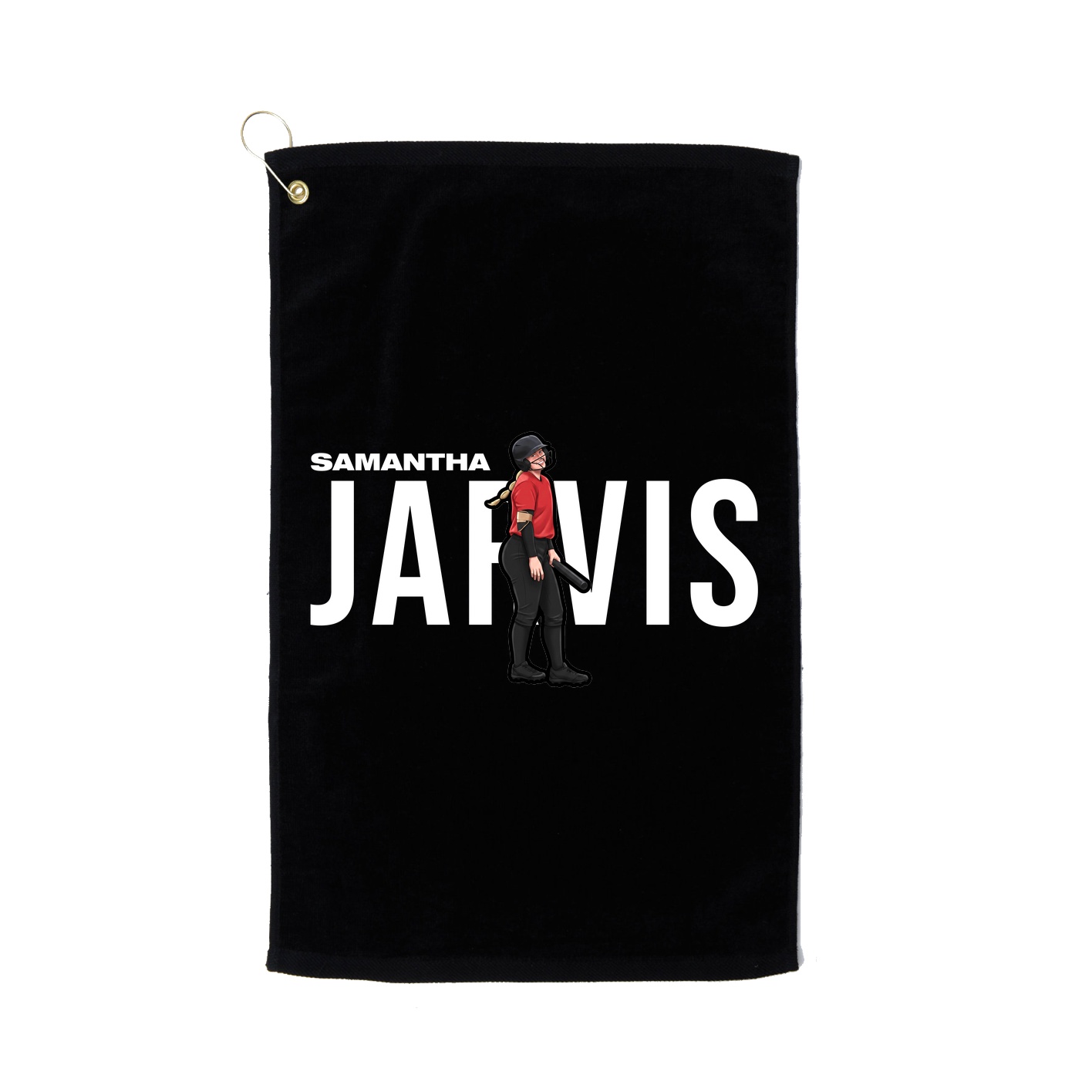 Golf Towel — Player Name in Black