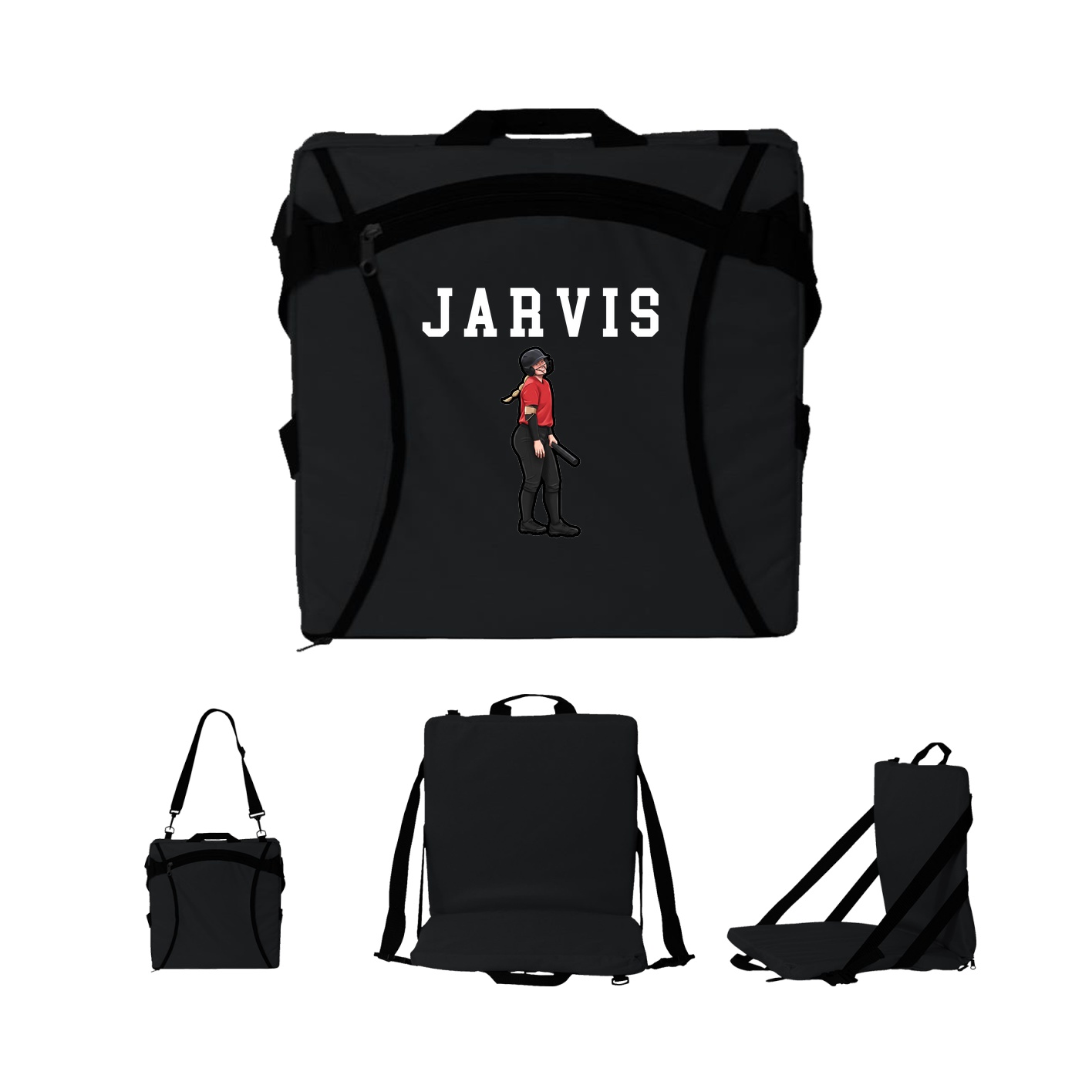 Folding Stadium Seat — Shirsey in Black