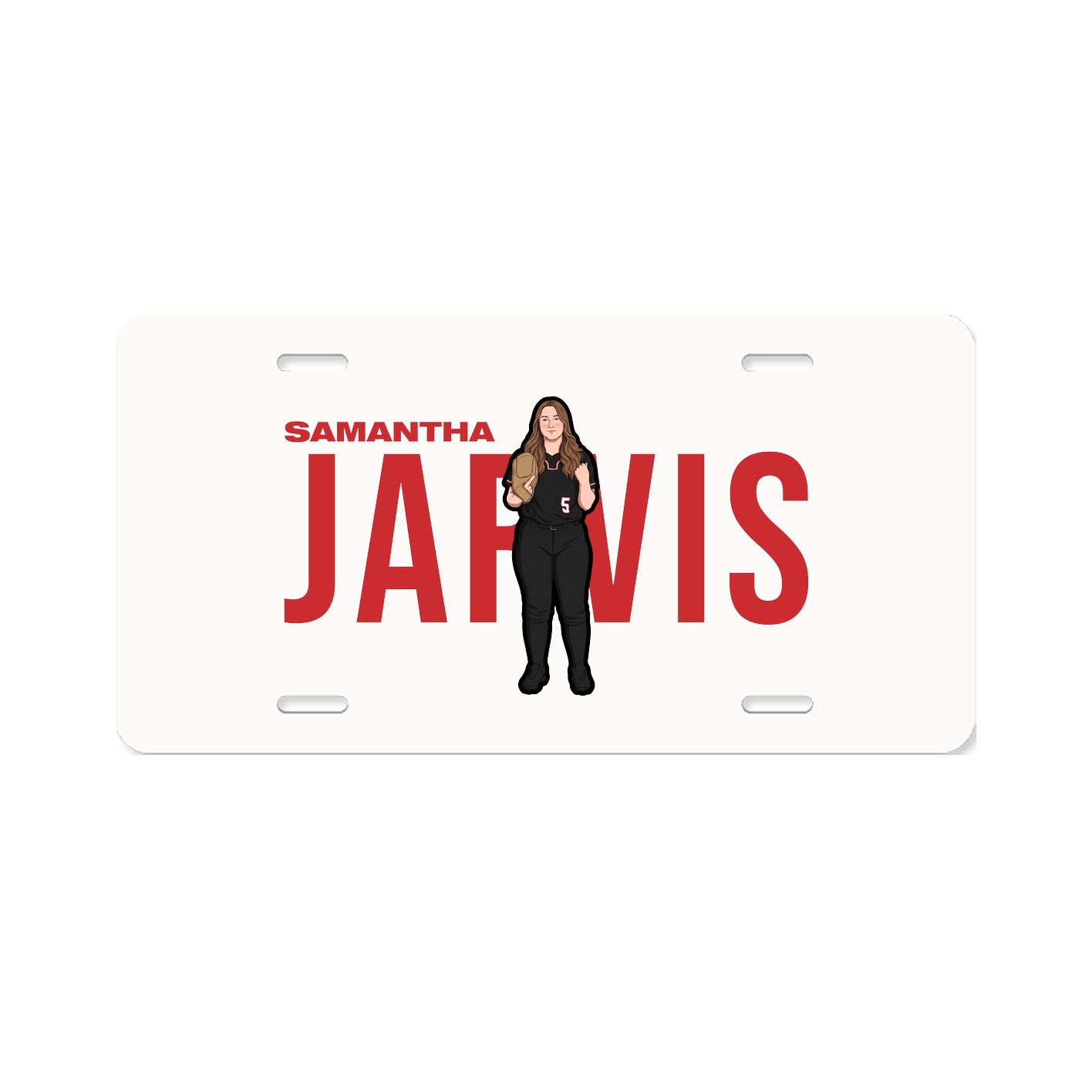 License Plate — Player Name in Classic