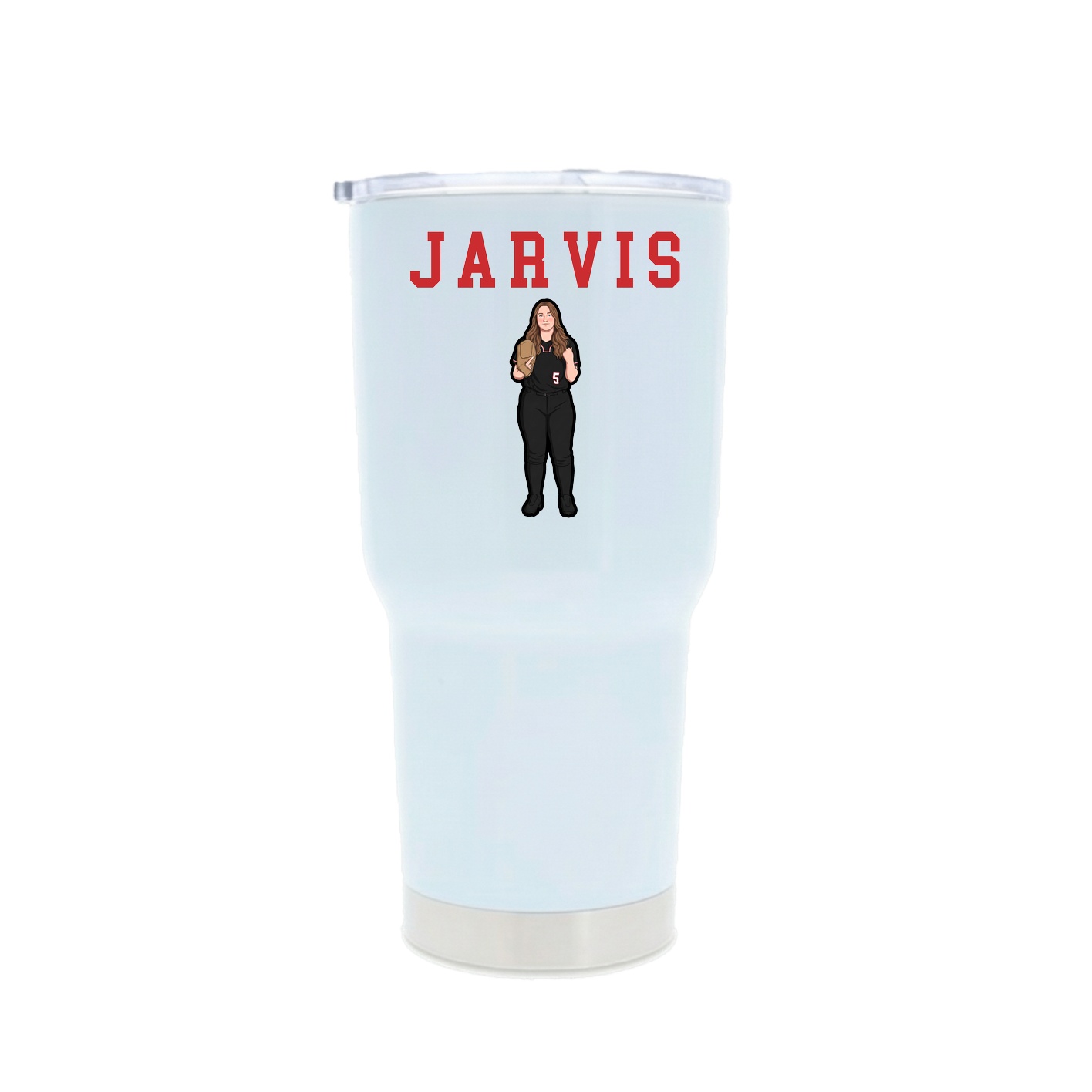 30oz Stainless Steel Tumbler — Shirsey in White