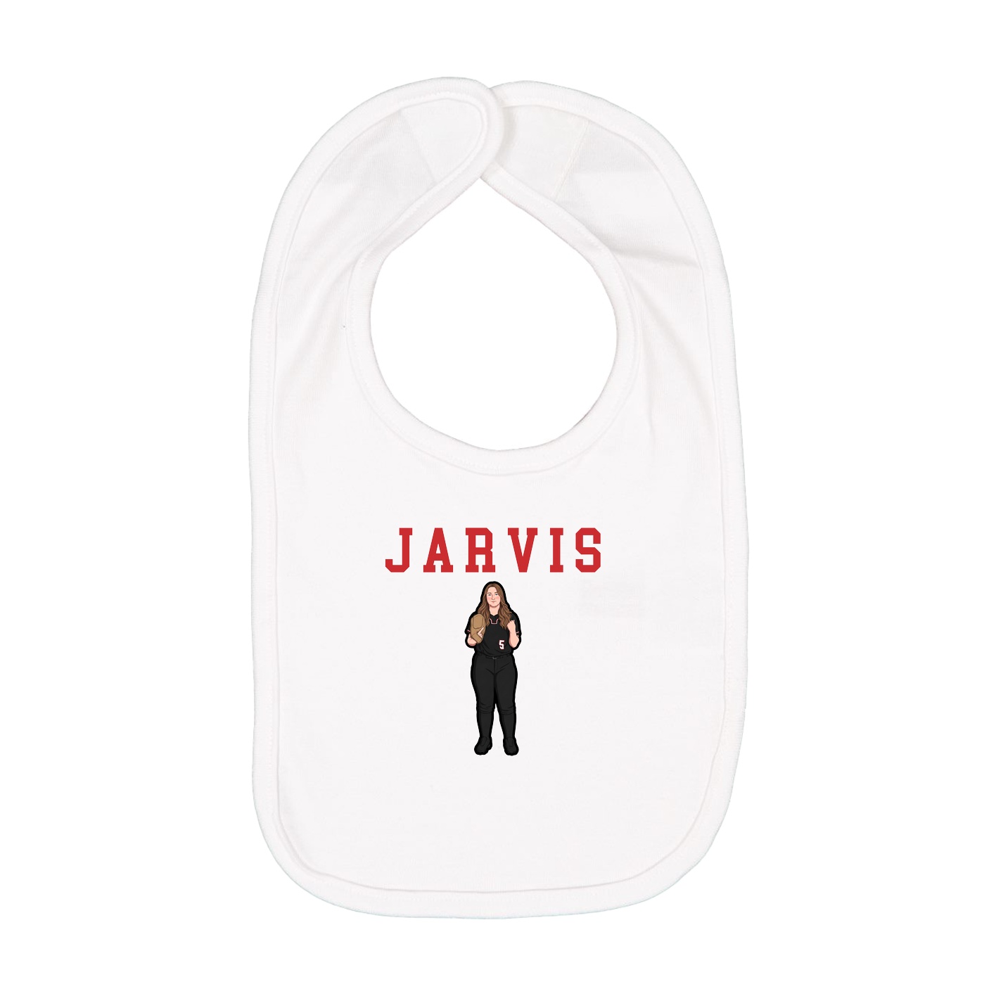 Infant Bib — Shirsey in White