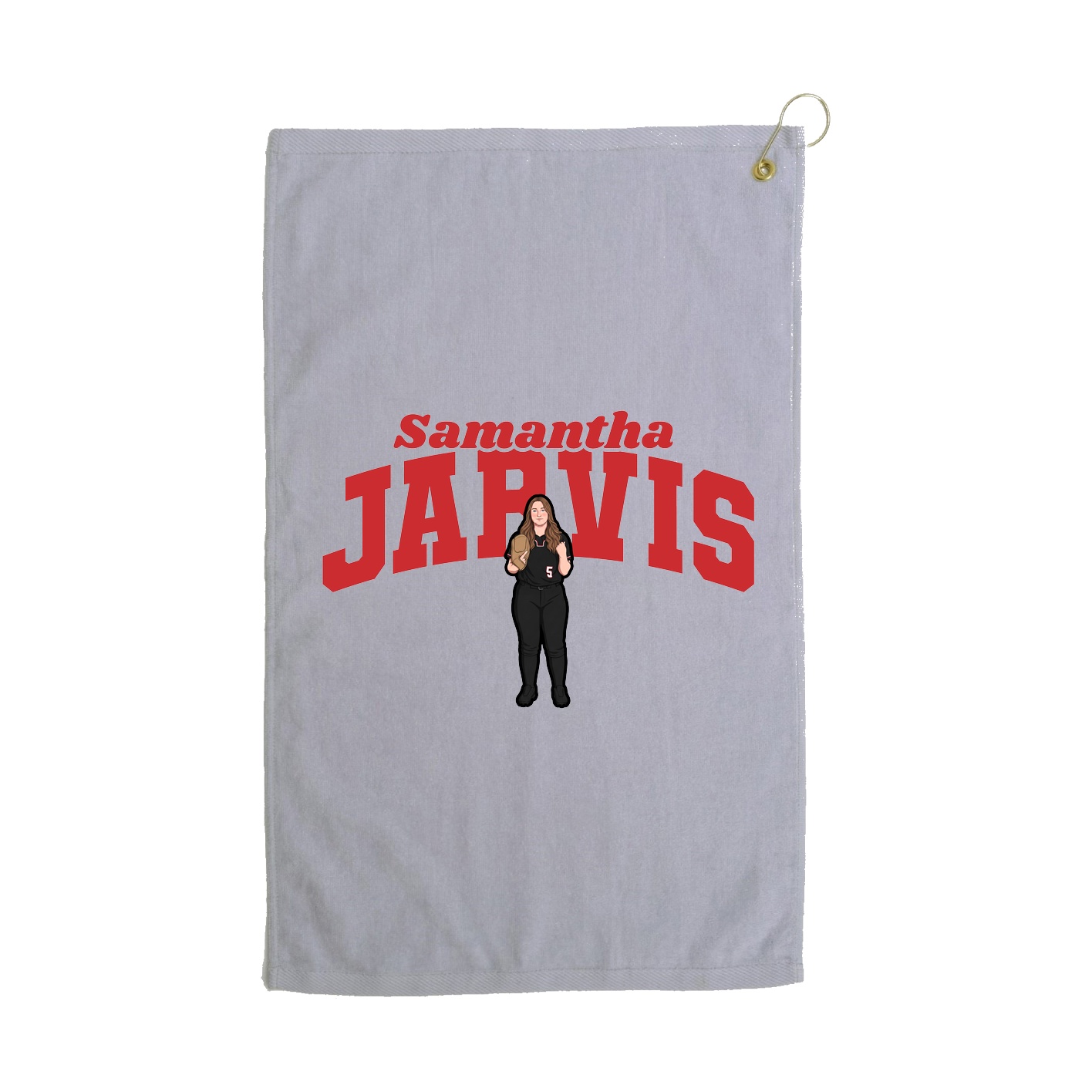 Golf Towel — Signature Arch in Grey