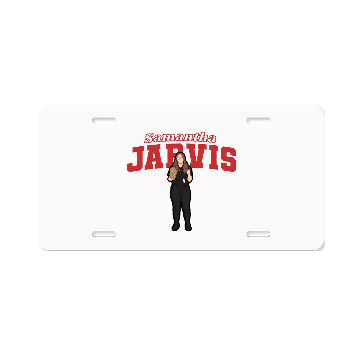 License Plate — Name Arch in Classic