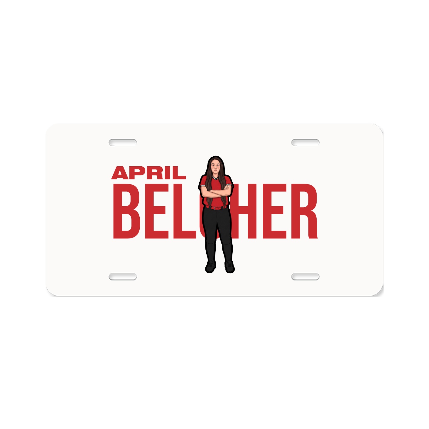 License Plate — Player Name in Classic