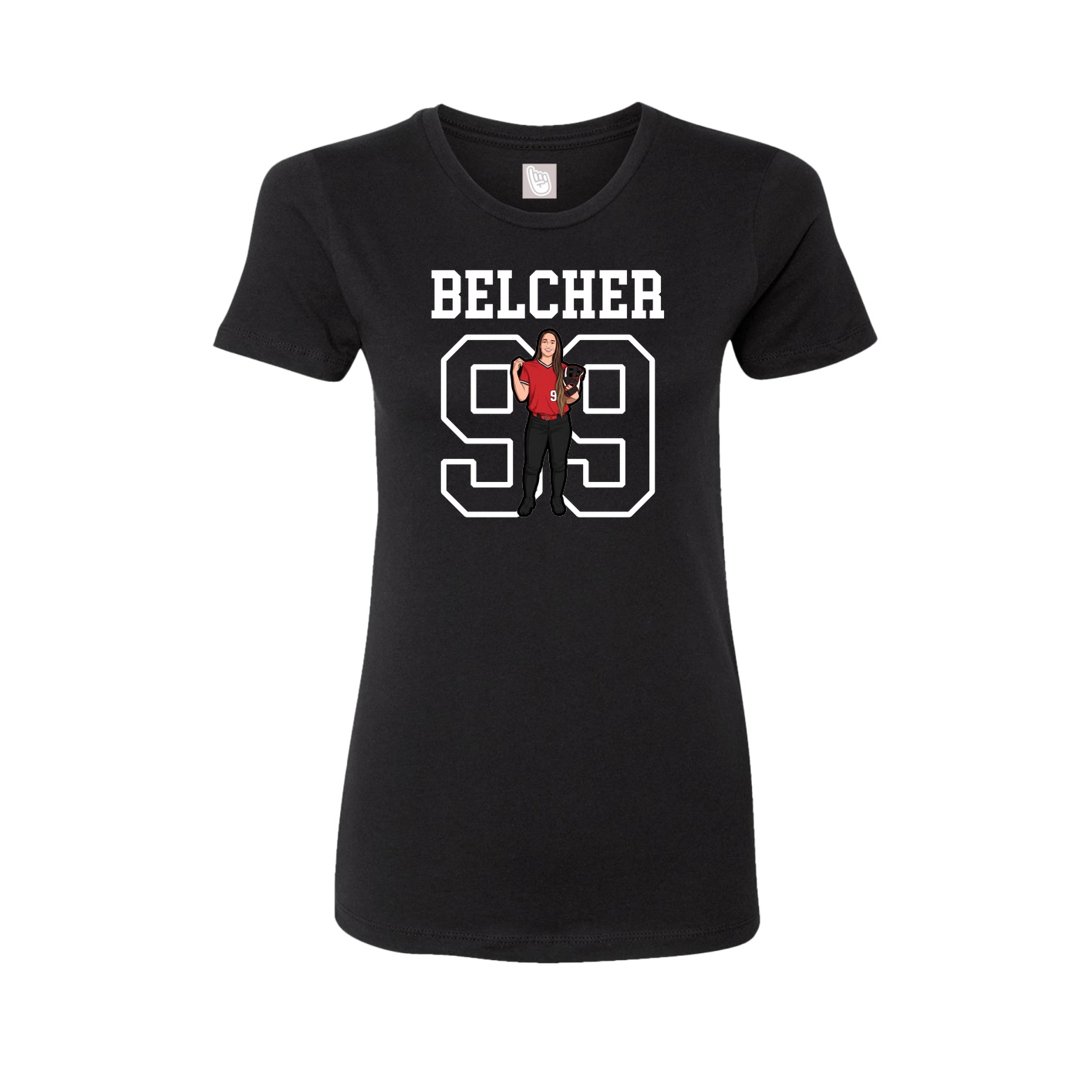 Fitted Women's Tee — Shirsey in Black