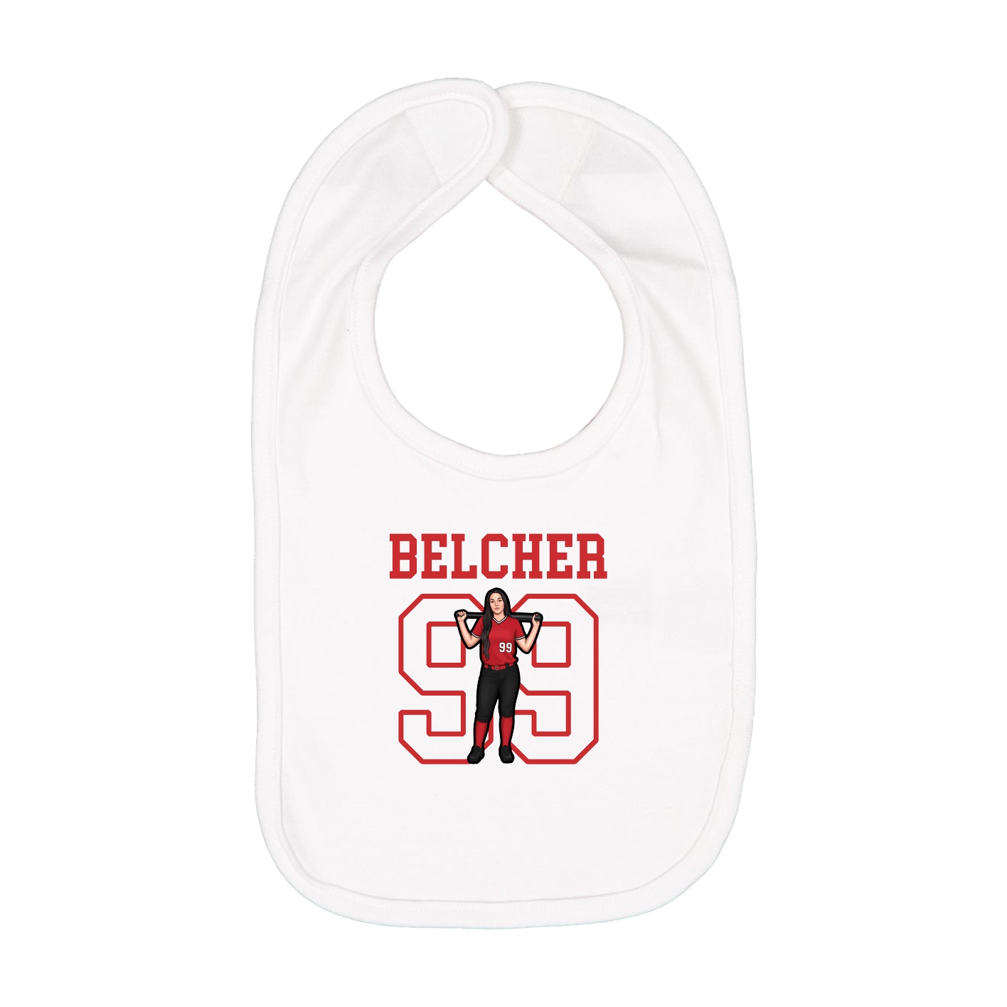 Infant Bib — Shirsey in White