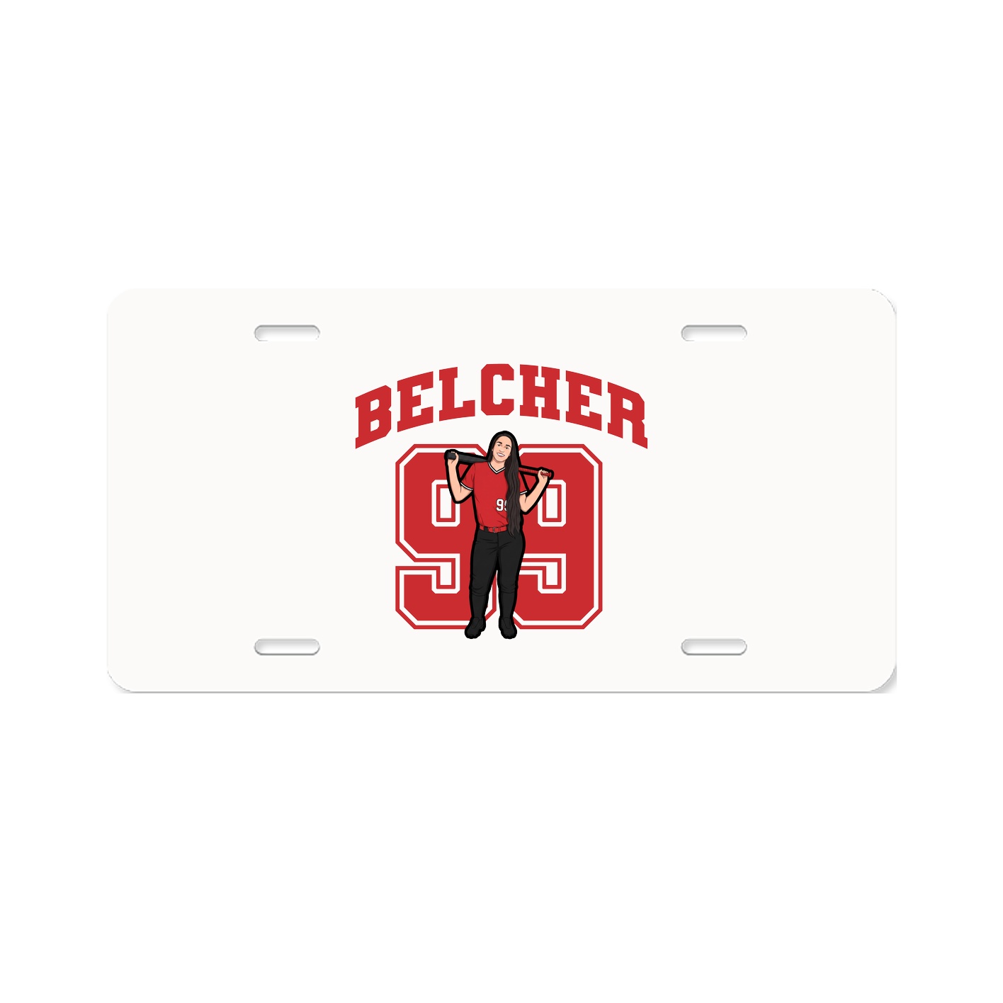 License Plate — Number in Classic