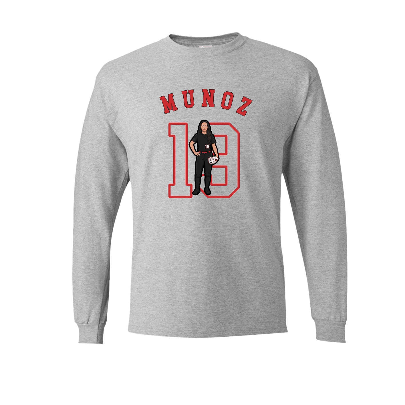 Long Sleeve Tee — Shirsey Arch in Grey