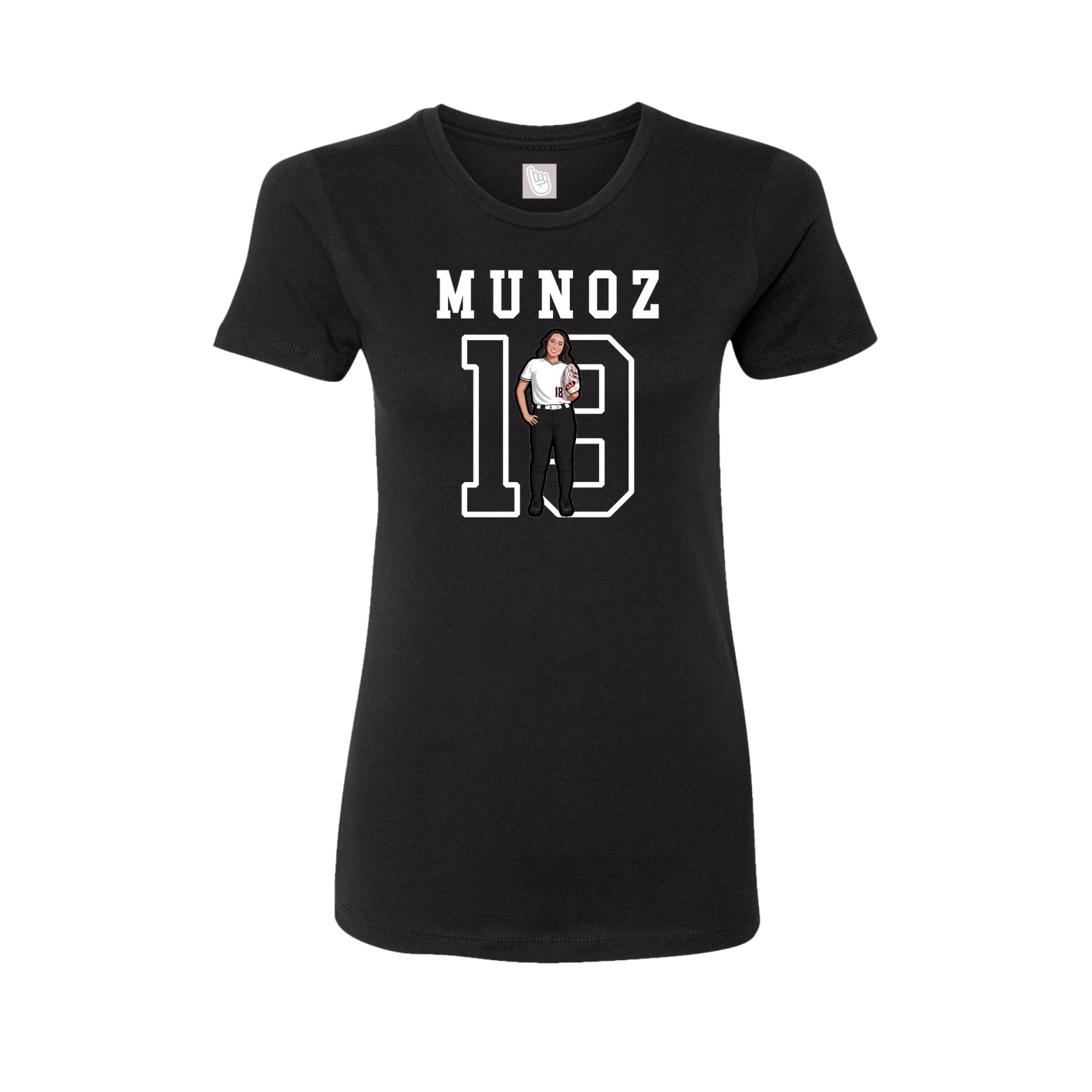 Fitted Women's Tee — Shirsey in Black