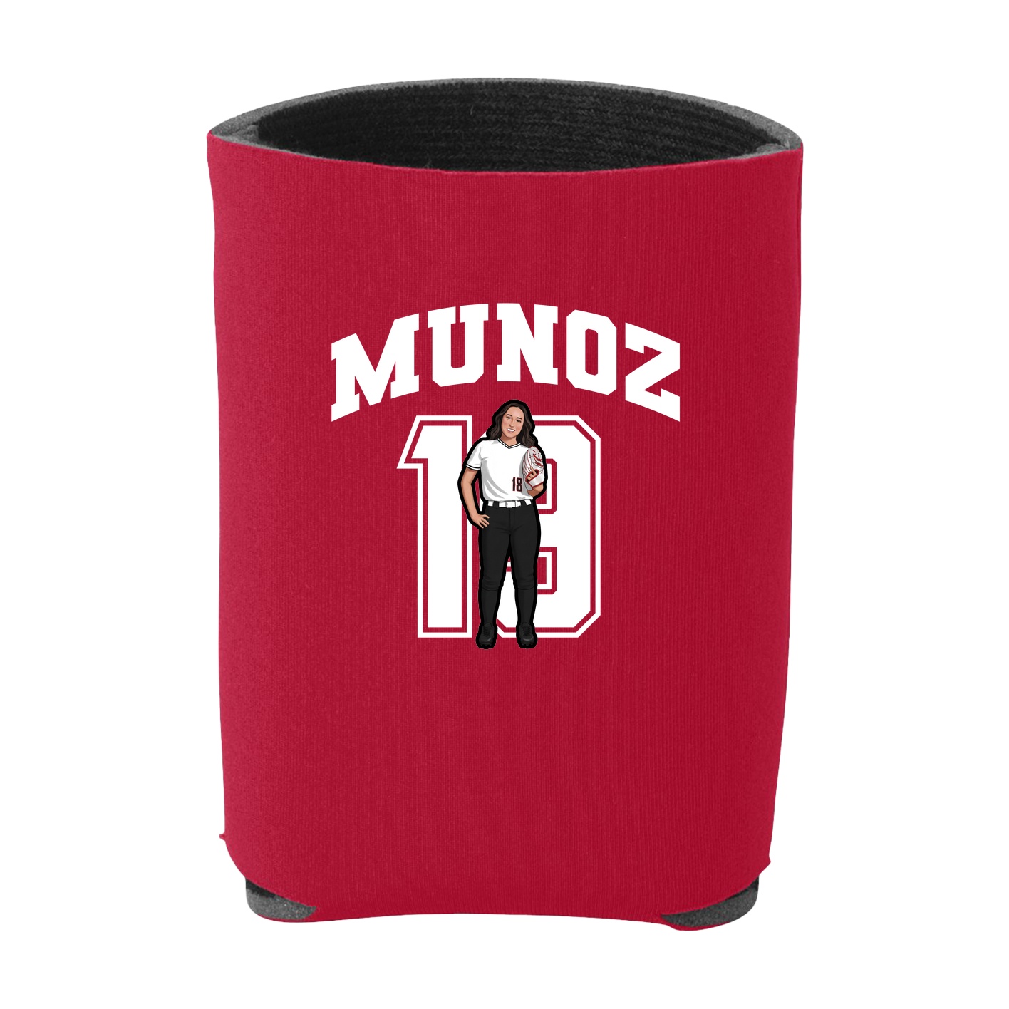 Can Holder — Number in Red