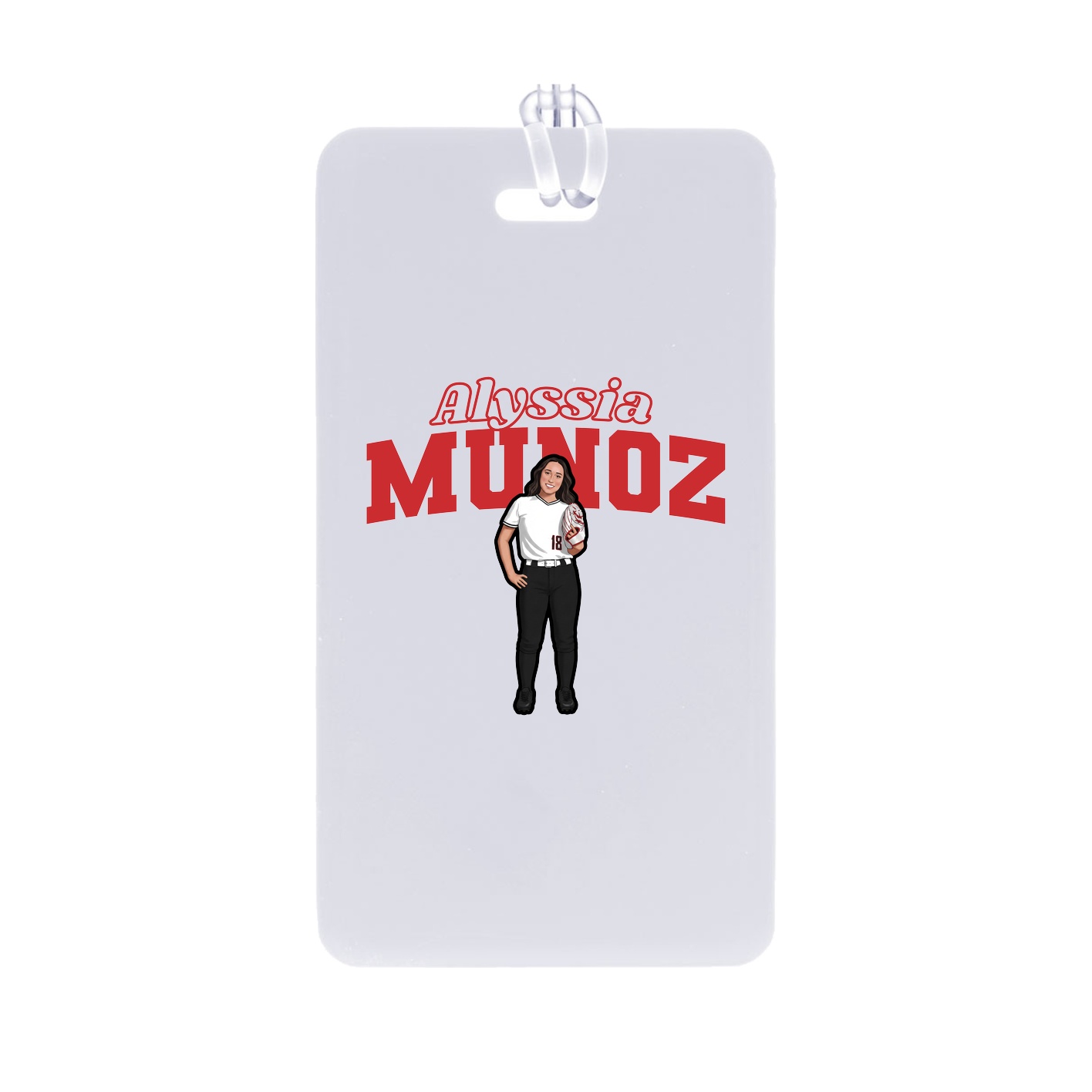 Bag Tag — Name Arch in Classic