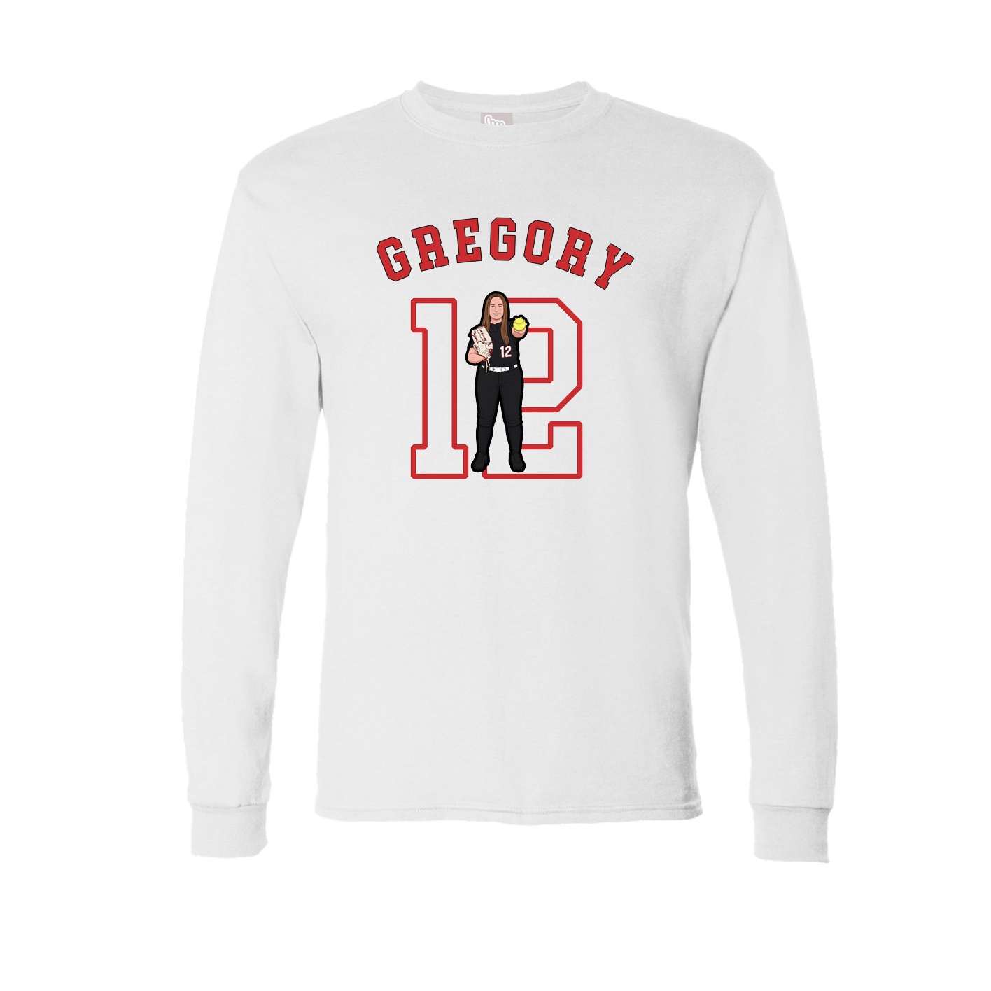 Long Sleeve Tee — Shirsey Arch in White