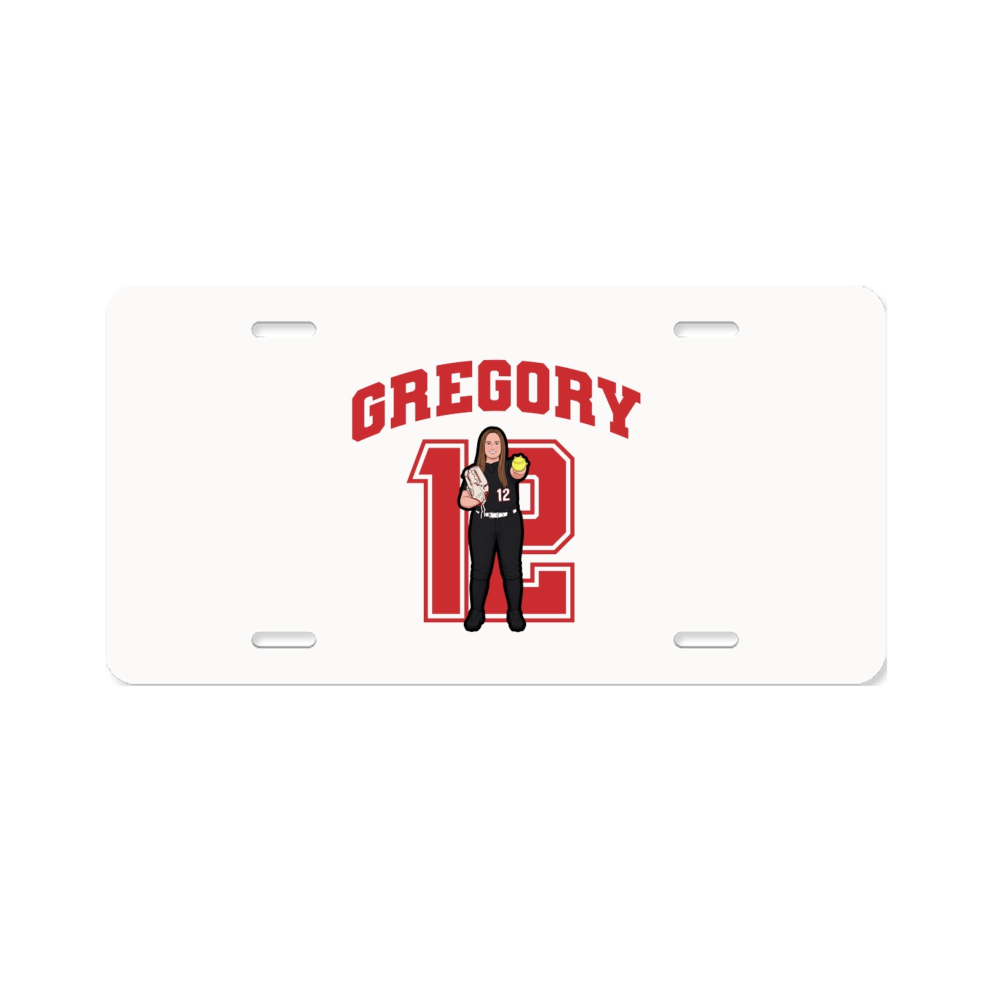 License Plate — Number in Classic