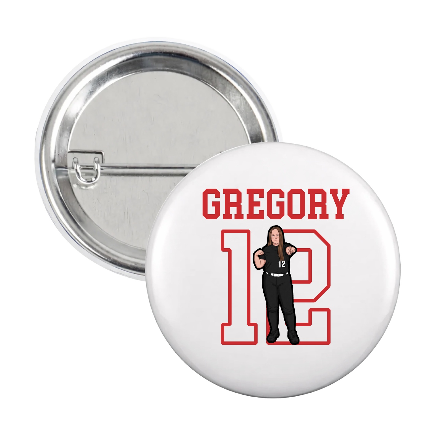 Game Day Button — Shirsey in White