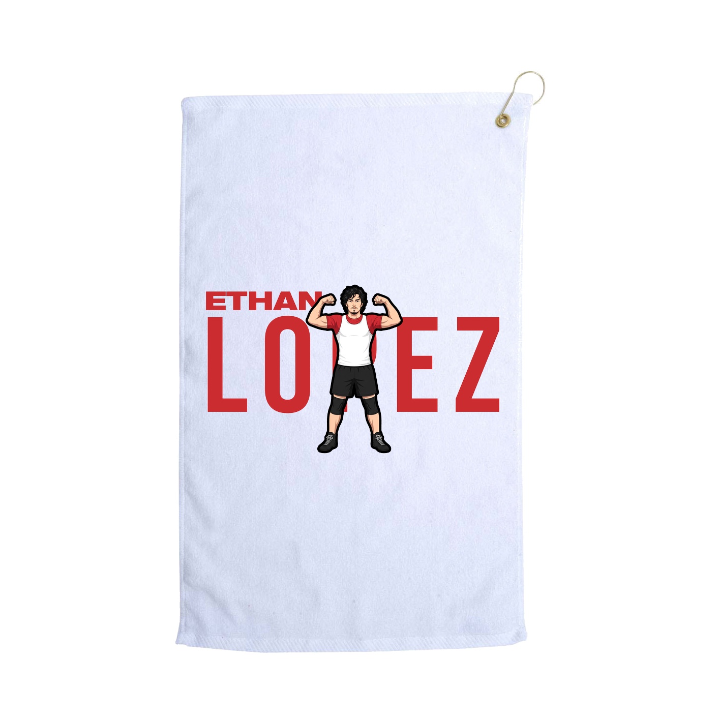 Golf Towel — Player Name in White