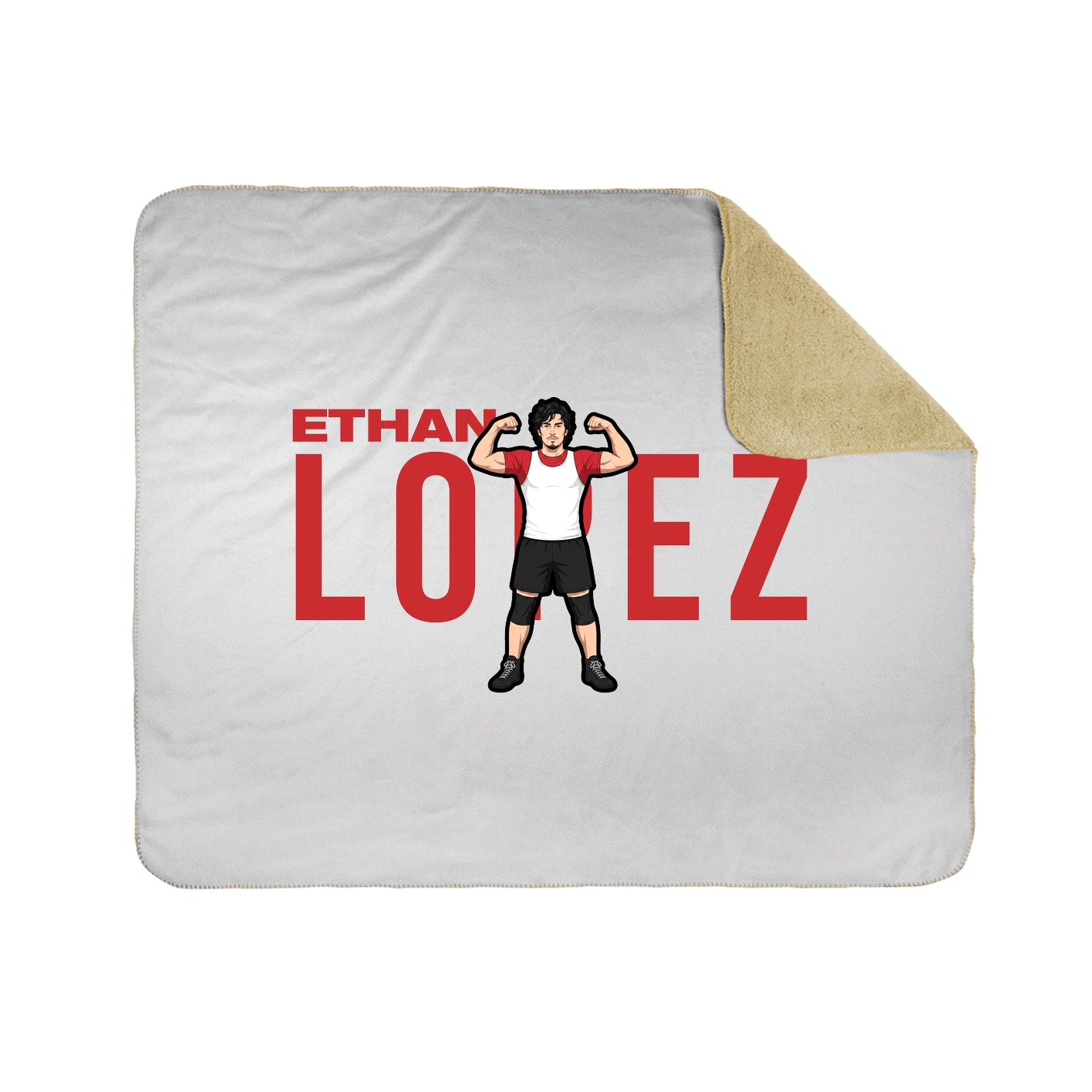 Throw Blanket — Player Name in White