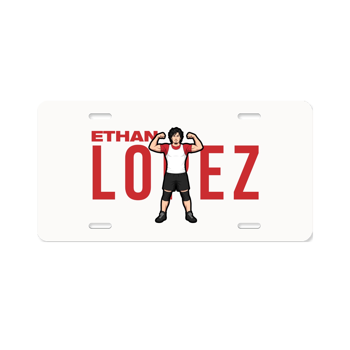 License Plate — Player Name in Classic