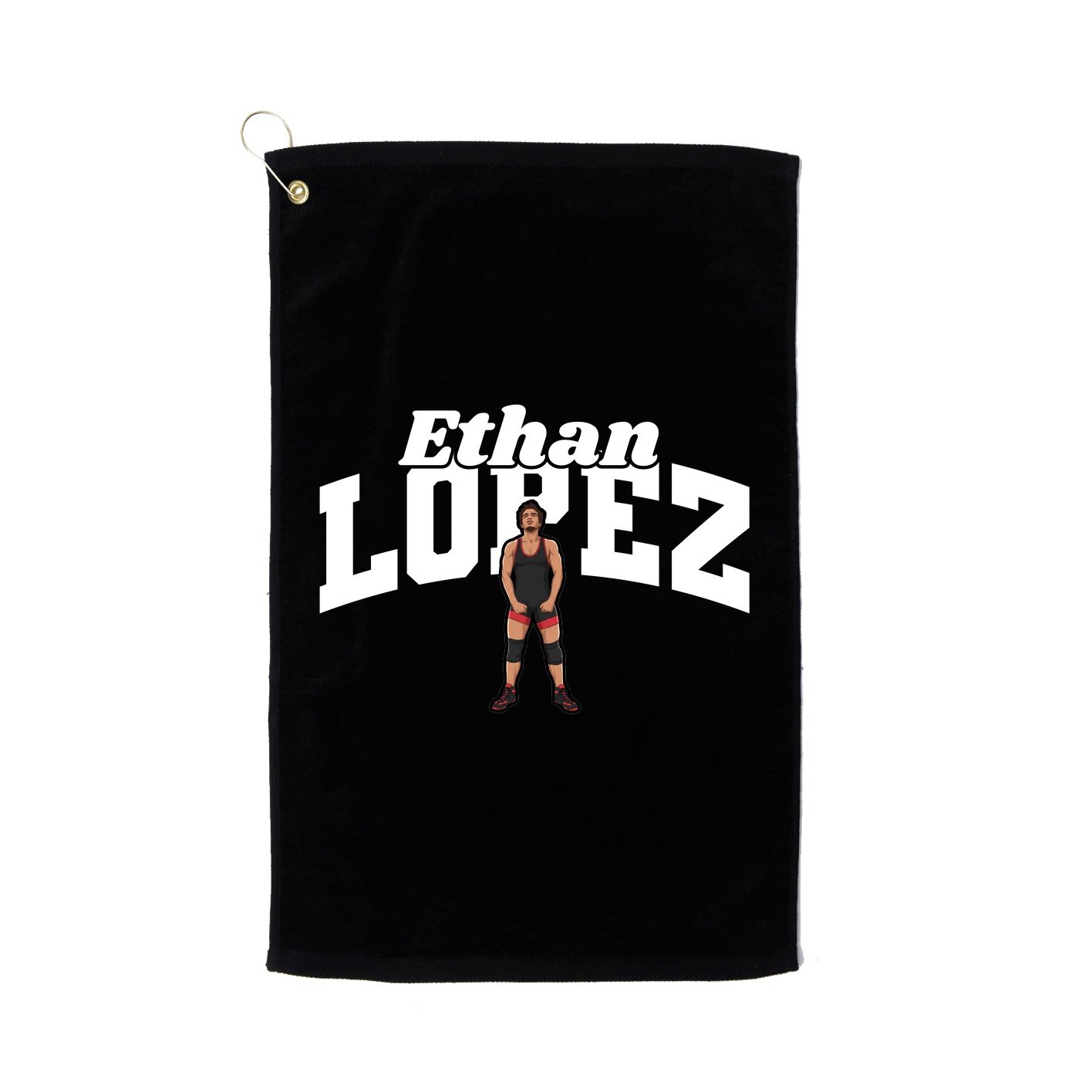 Golf Towel — Signature Arch in Black