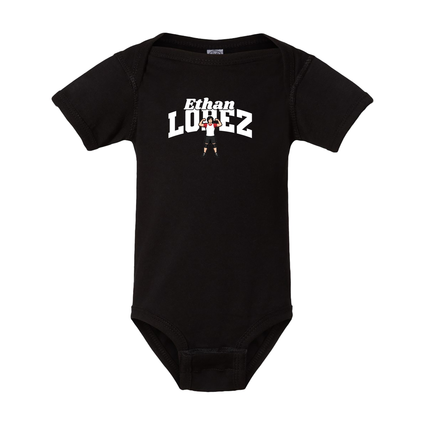 Baby Onesie — Signature Arch in Black