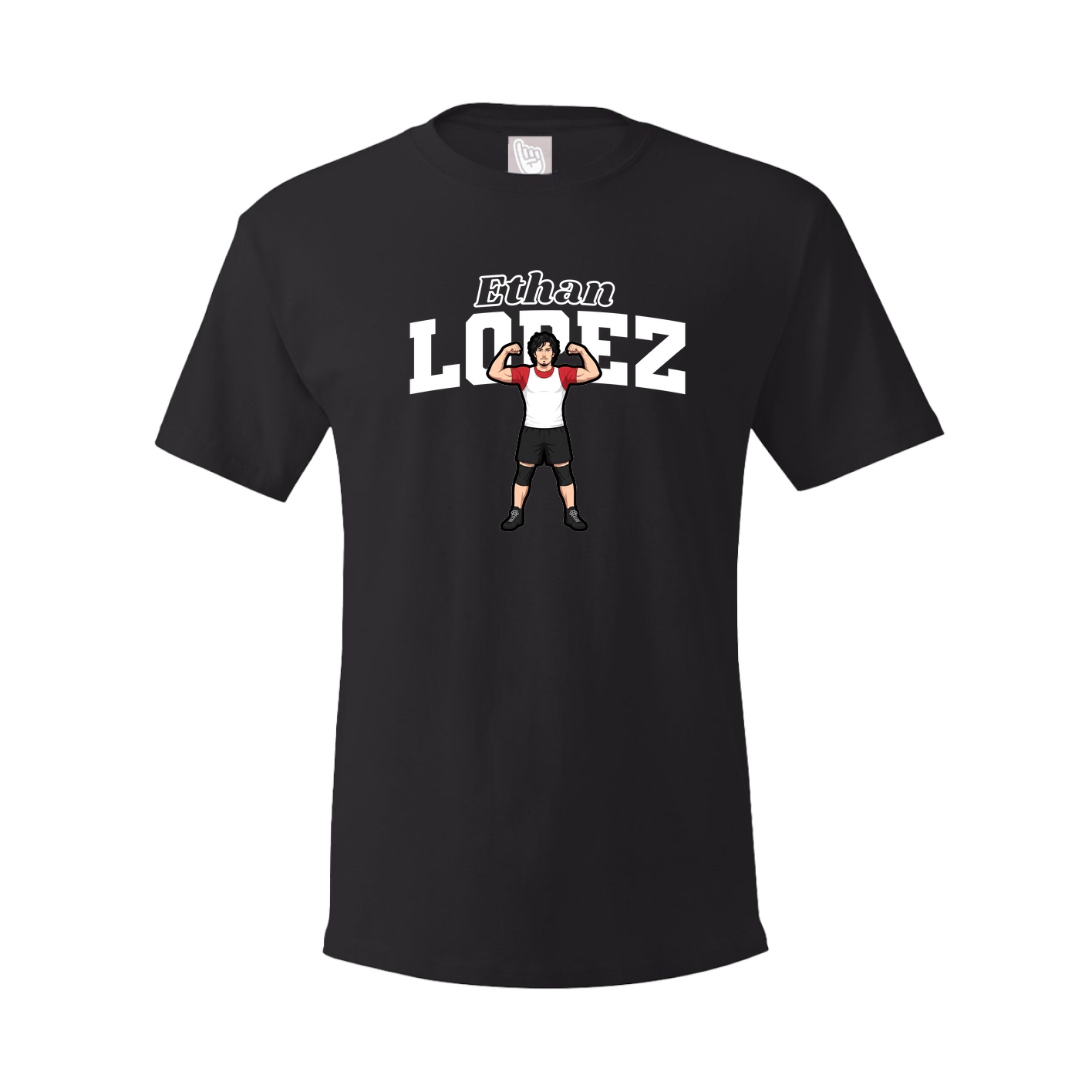 Youth Tee — Name Arch in Black