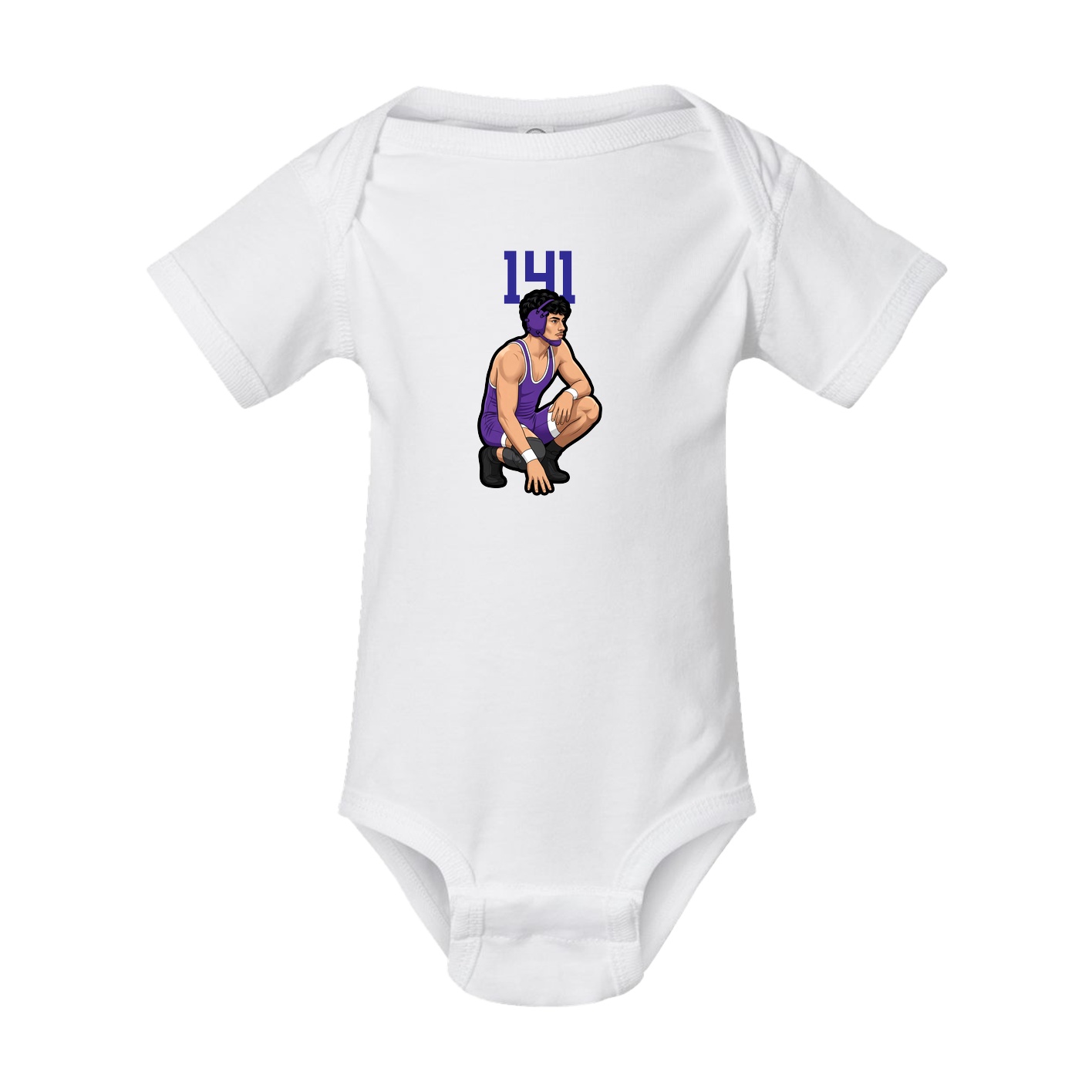 Baby Onesie — Number Top in White