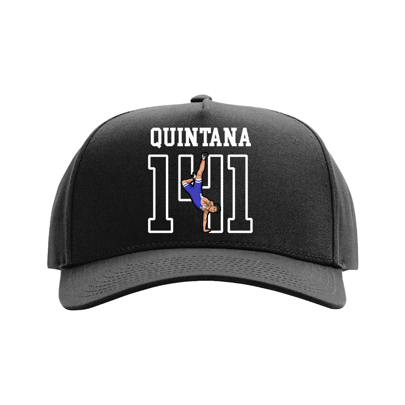 Full Fabric Five-Panel Champ Cap — Shirsey in Black