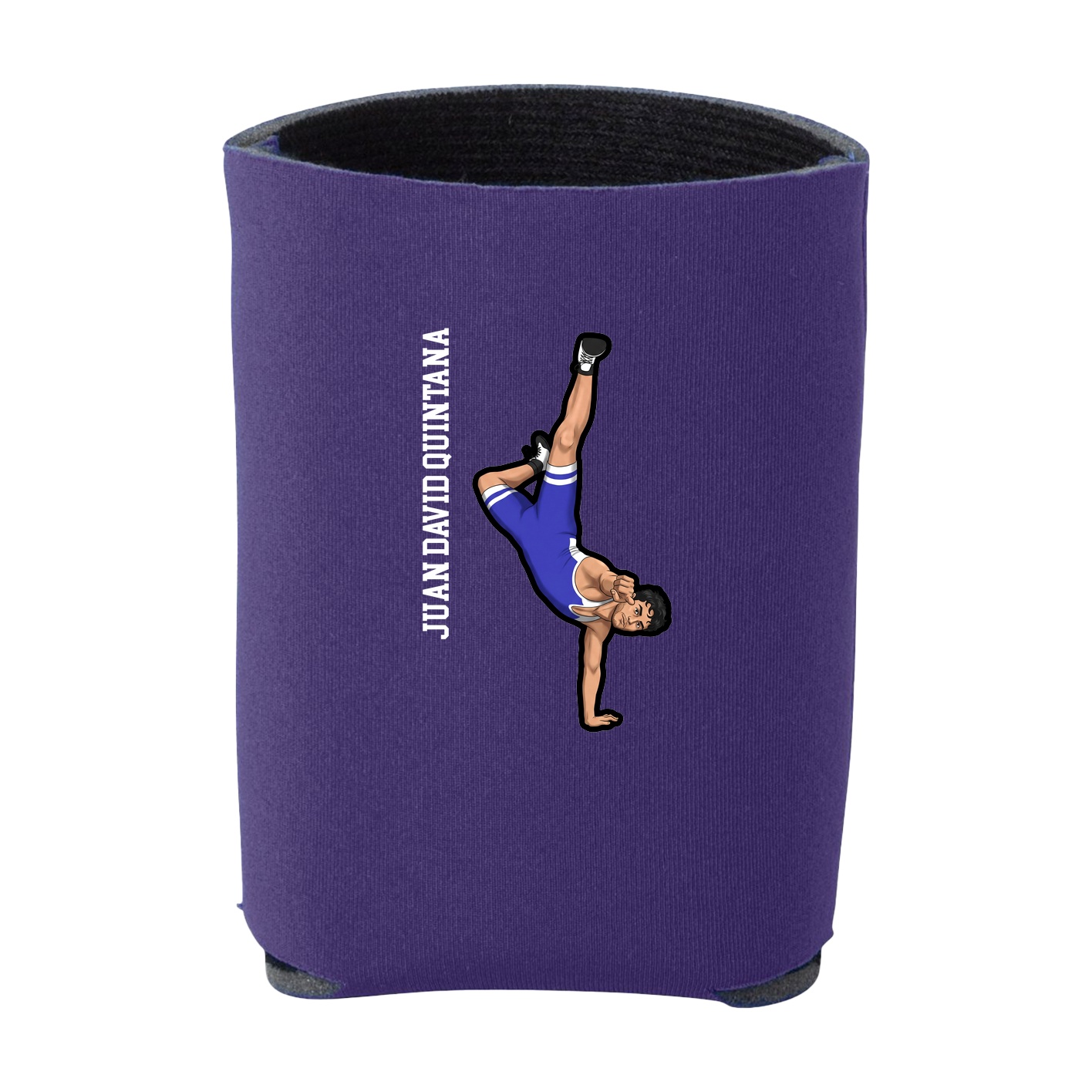 Can Holder — Name Vertical in Purple