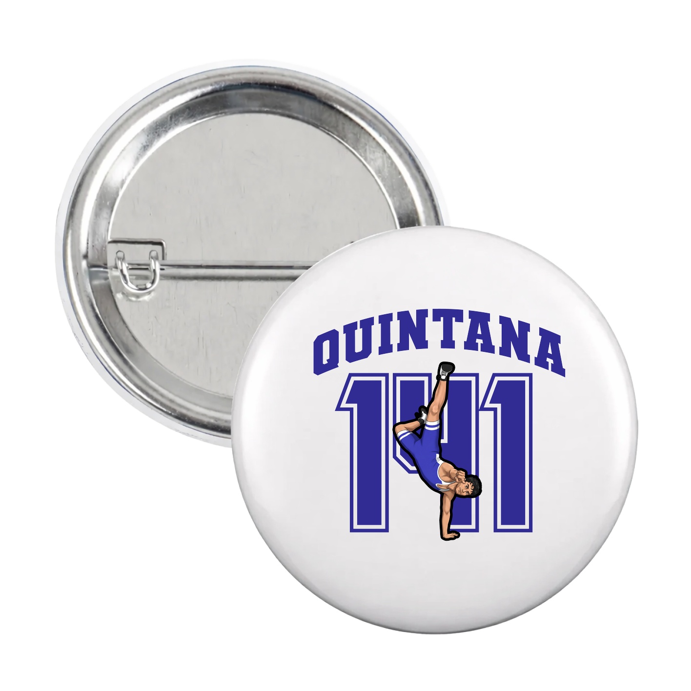 Game Day Button — Number in White