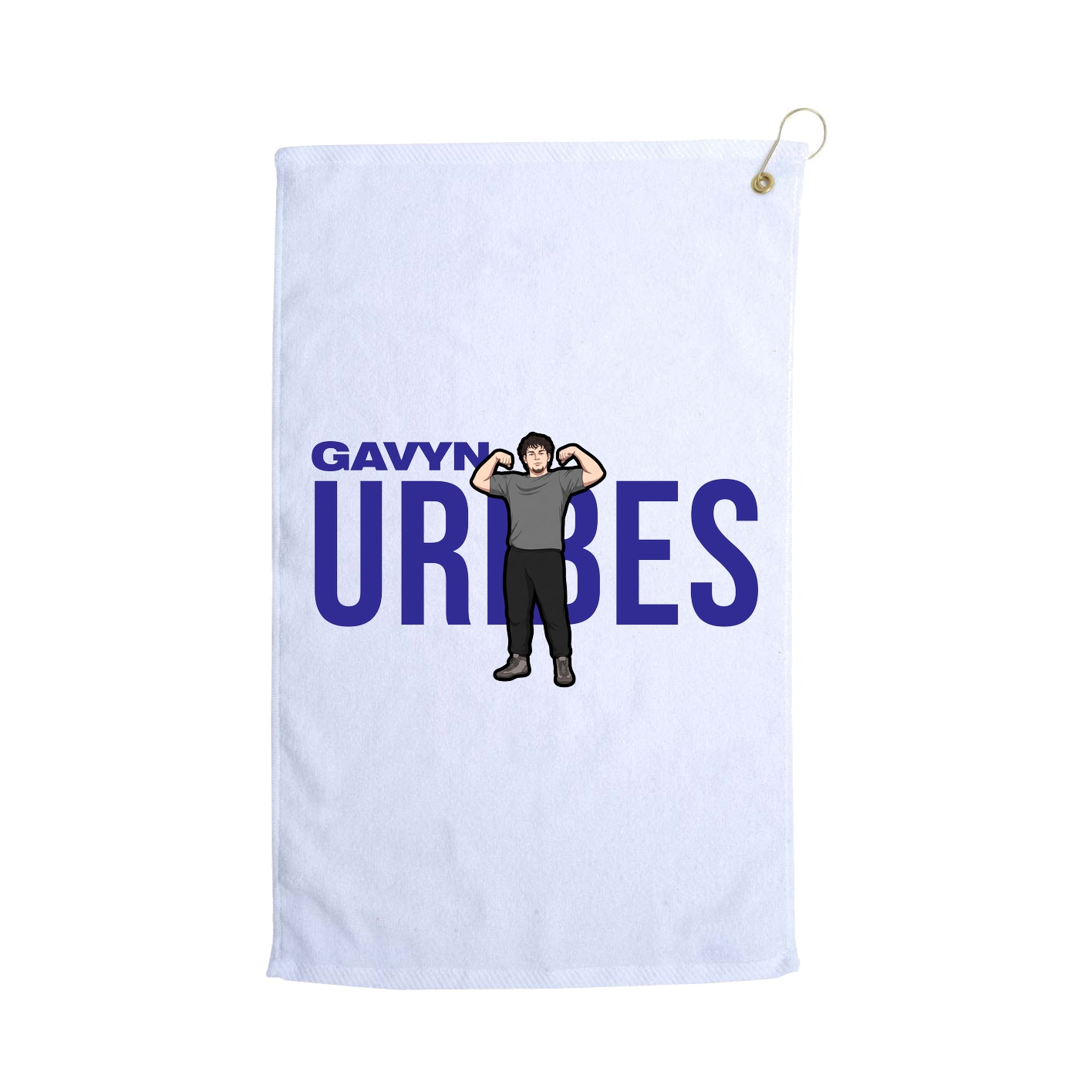 Golf Towel — Player Name in White