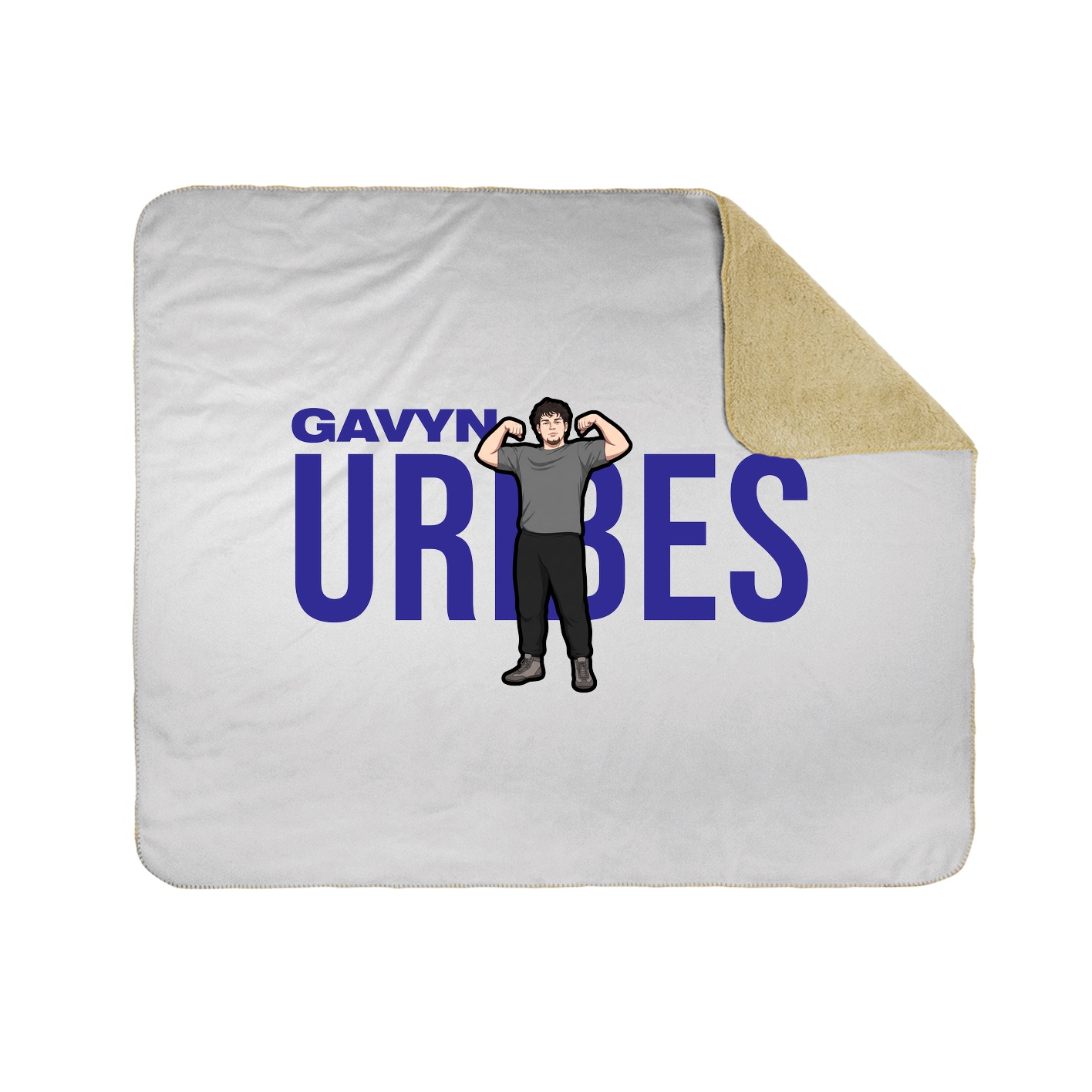 Throw Blanket — Player Name in White
