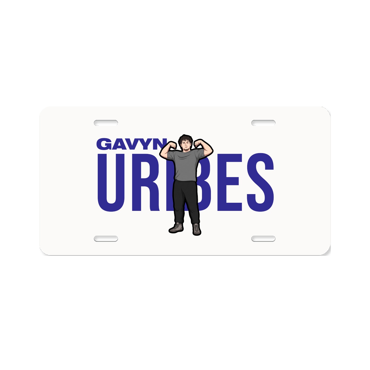 License Plate — Player Name in Classic