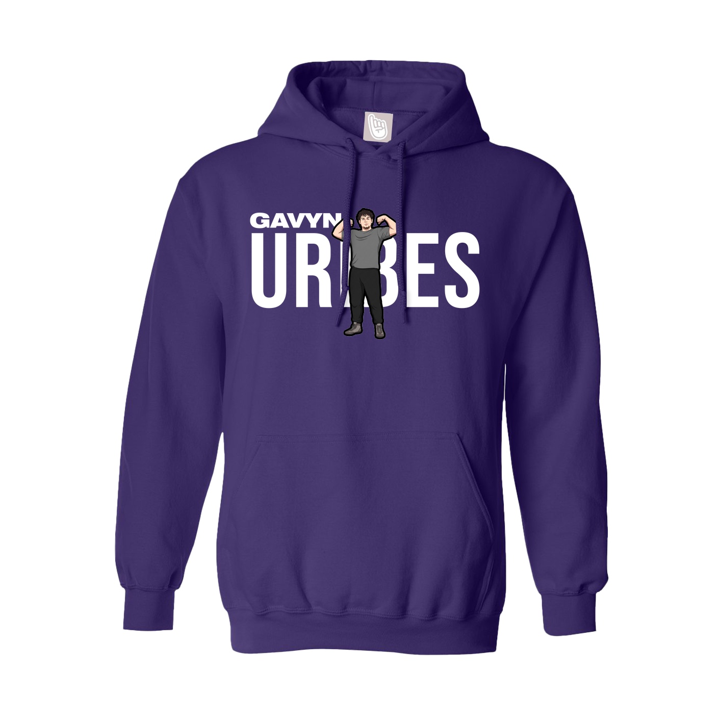 Hoodie — Player Name in Purple