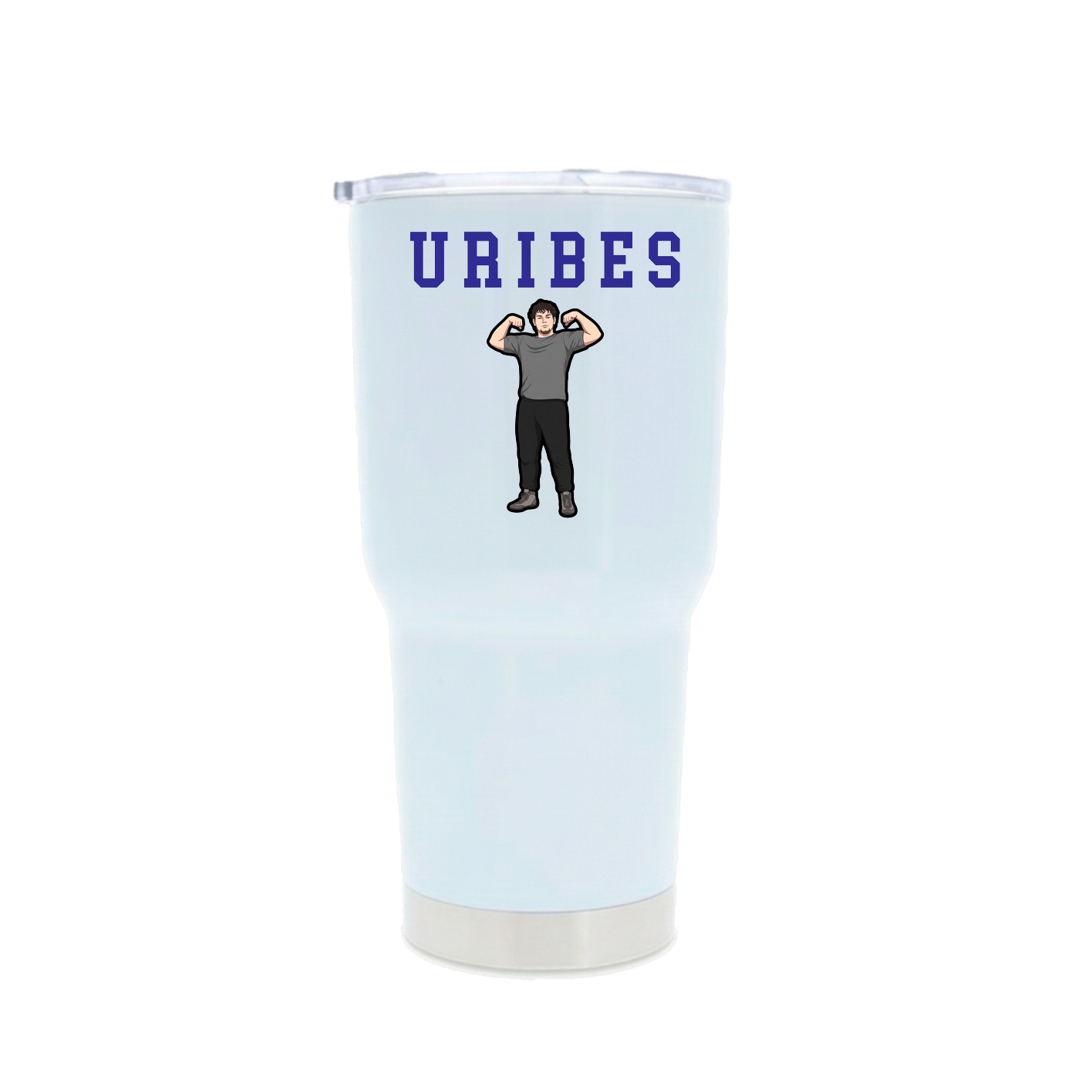 30oz Stainless Steel Tumbler — Shirsey in White