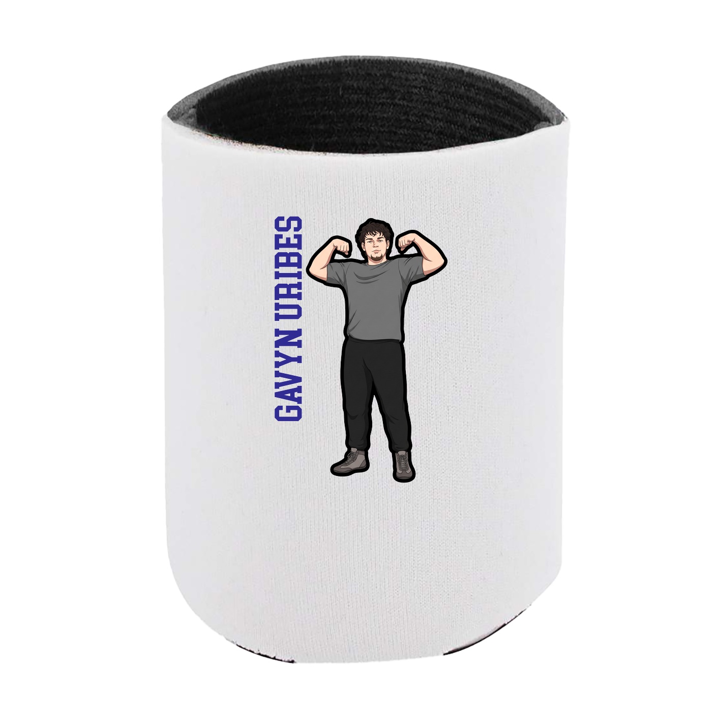 Can Holder — Name Vertical in White