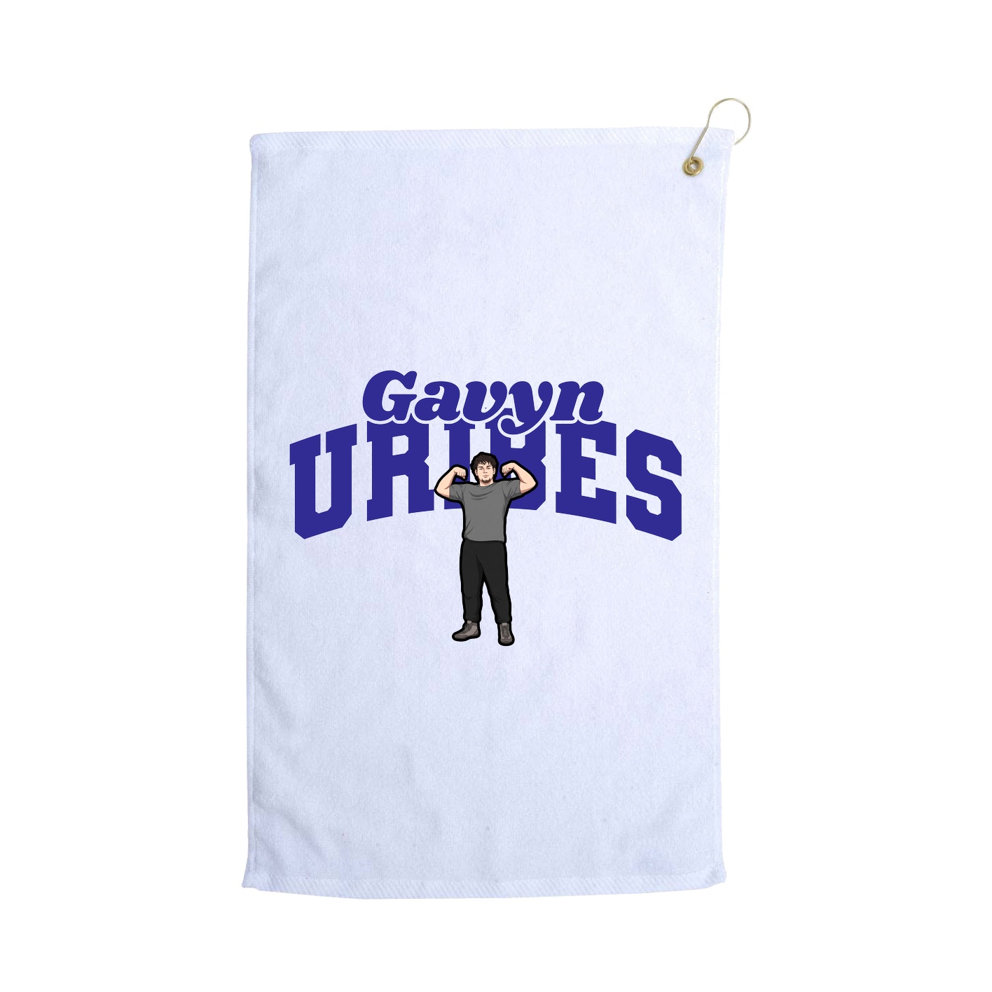 Golf Towel — Signature Arch in White