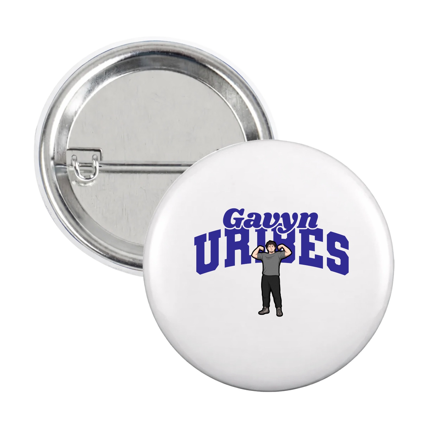 Game Day Button — Signature Arch in White
