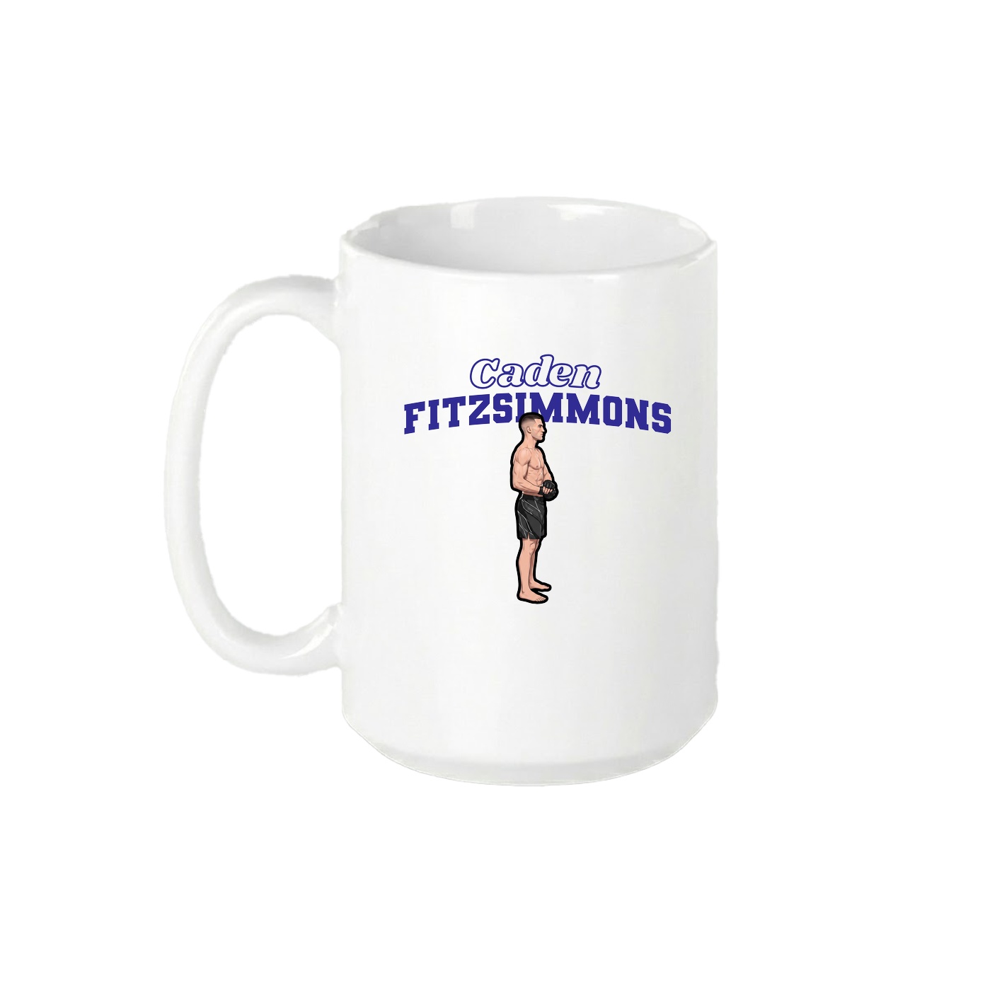 15oz Coffee Mug — Name Arch in White
