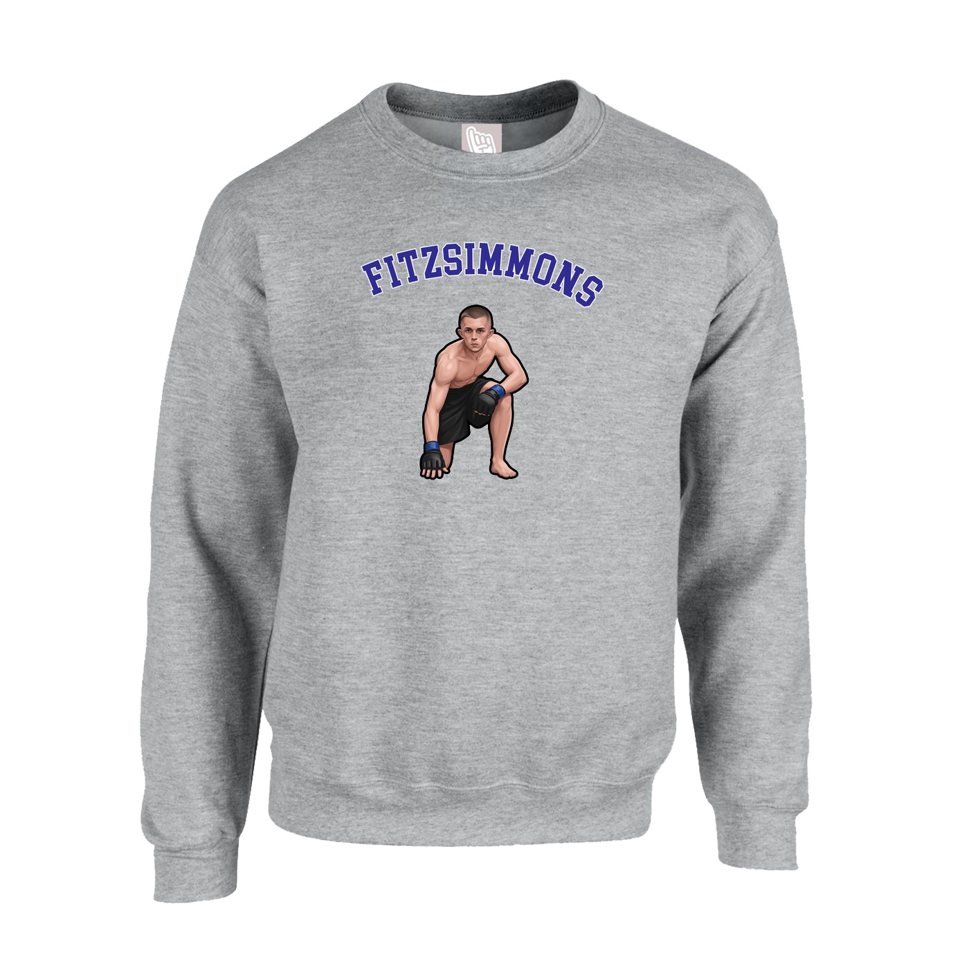 Fleece Crew — Shirsey Arch in Grey