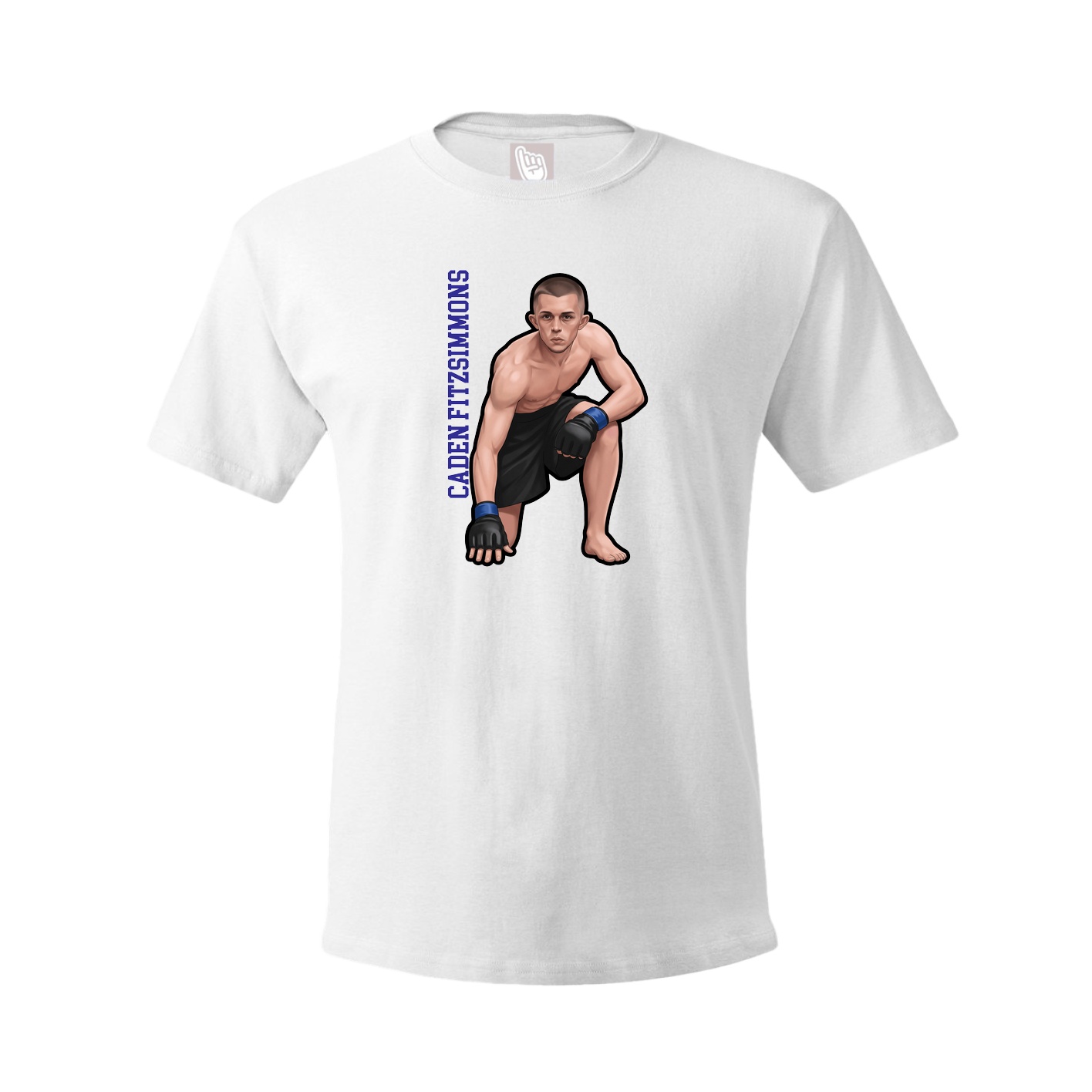 Tee — Name Vertical in White