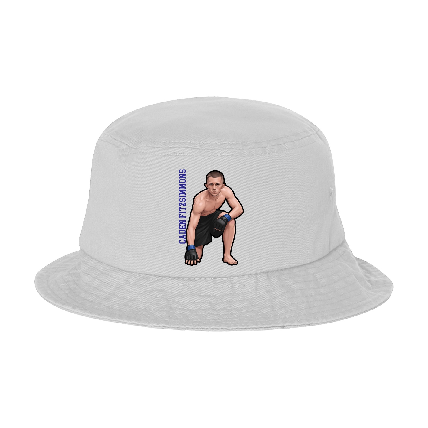 Bucket Cap — Name Vertical in White