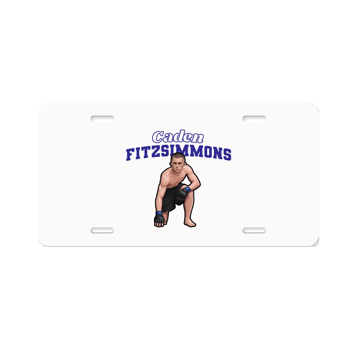 License Plate — Name Arch in Classic